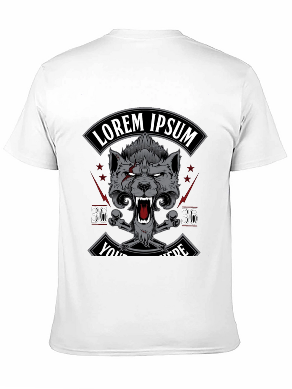Wolf Graphic T-Shirt - Black