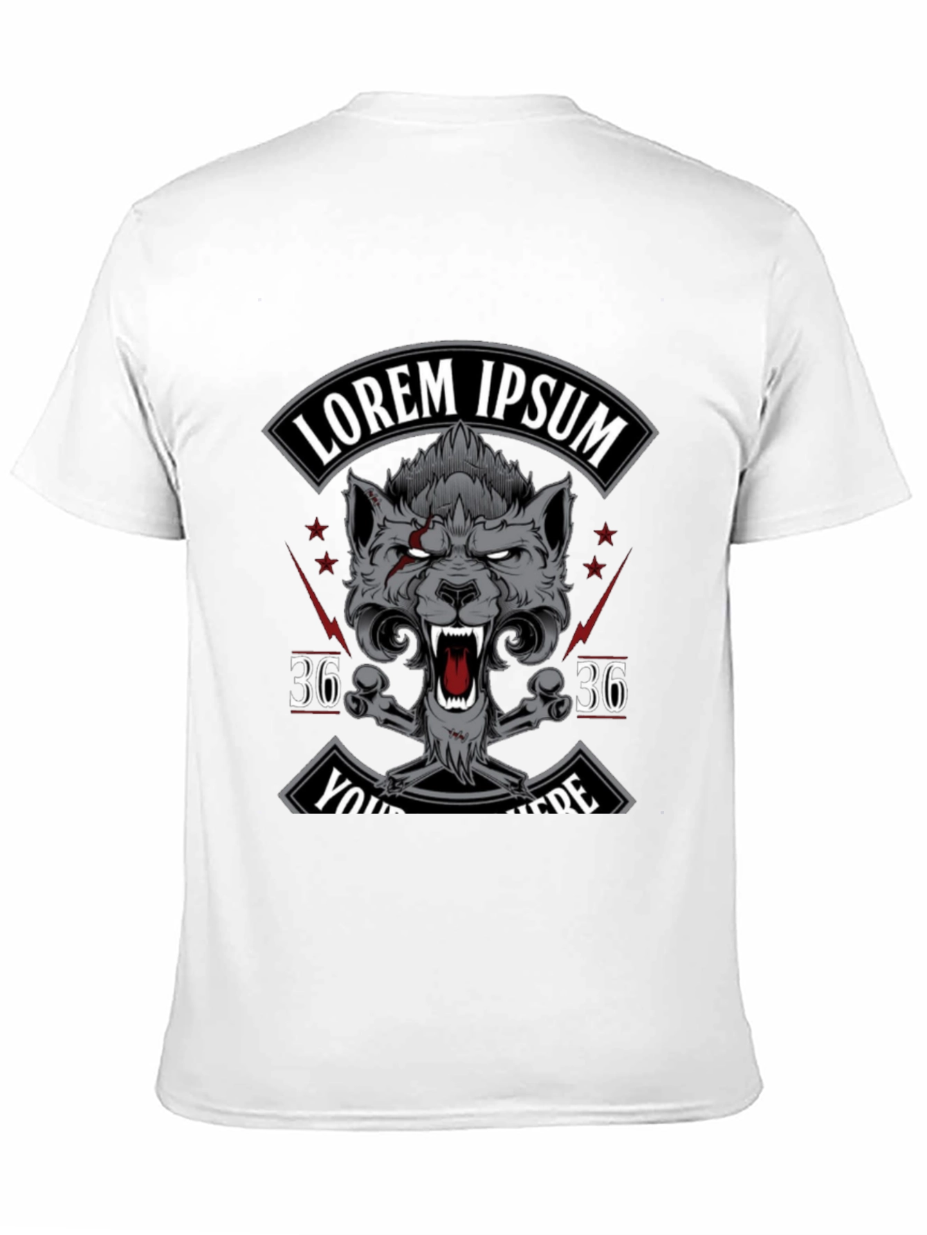Wolf Graphic T-Shirt - Black