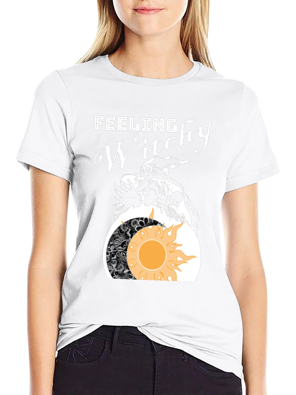 Feeling Witchy Graphic Tee - Halloween Vibes