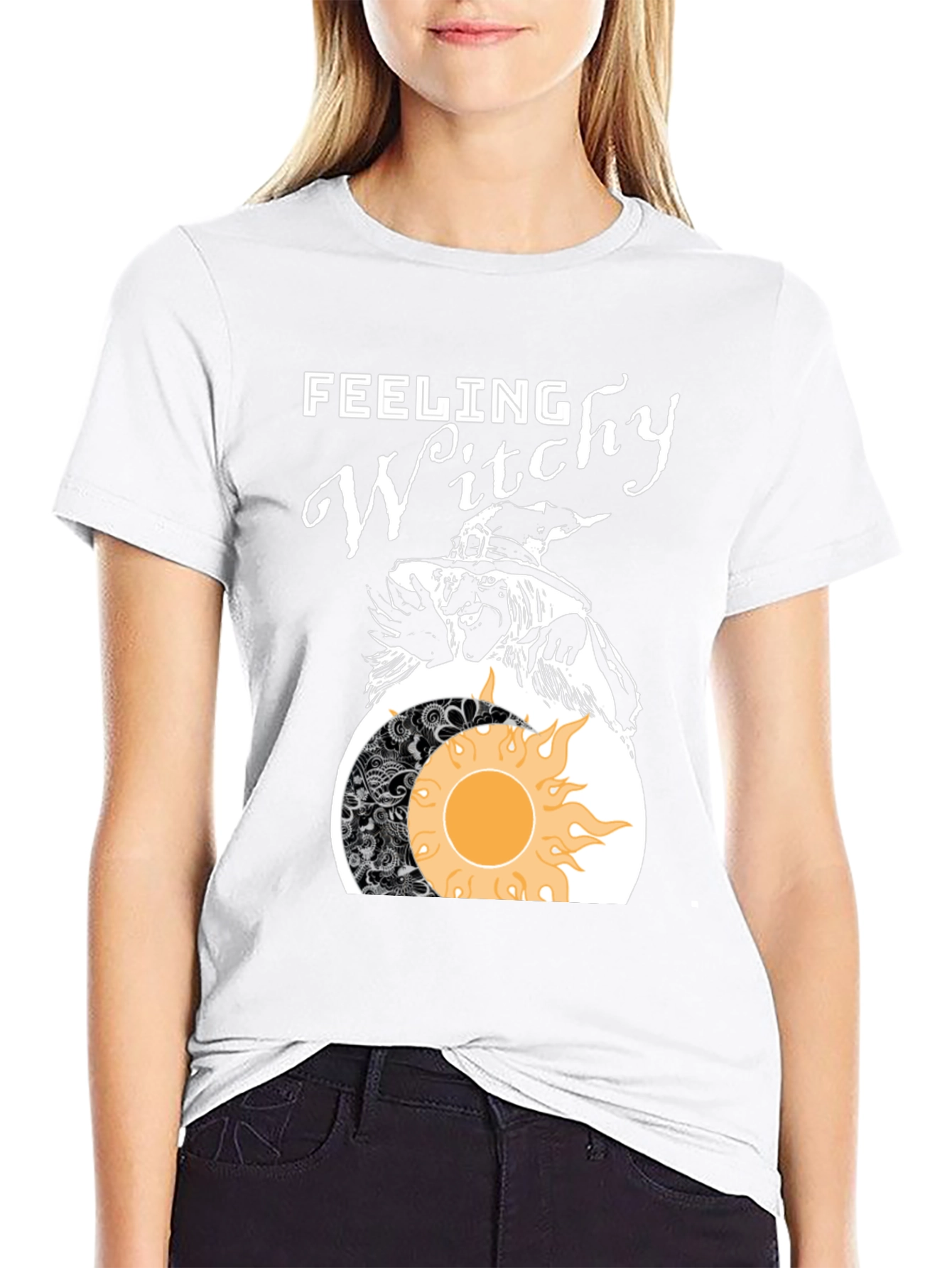 Feeling Witchy Graphic Tee - Halloween Vibes