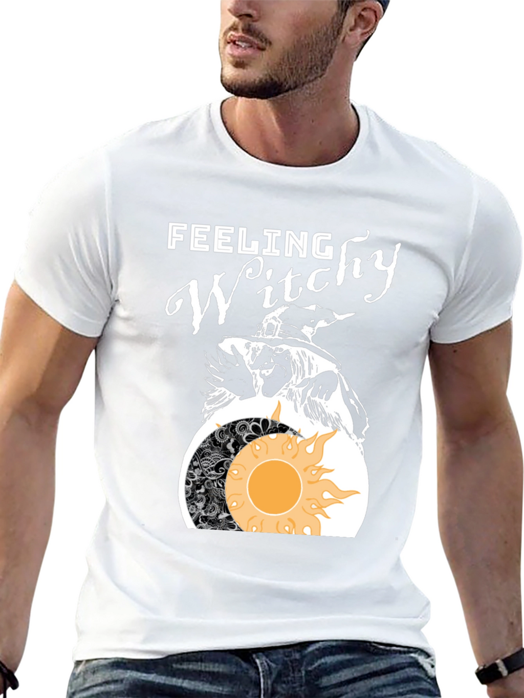 Feeling Witchy Graphic Tee - Halloween Vibes