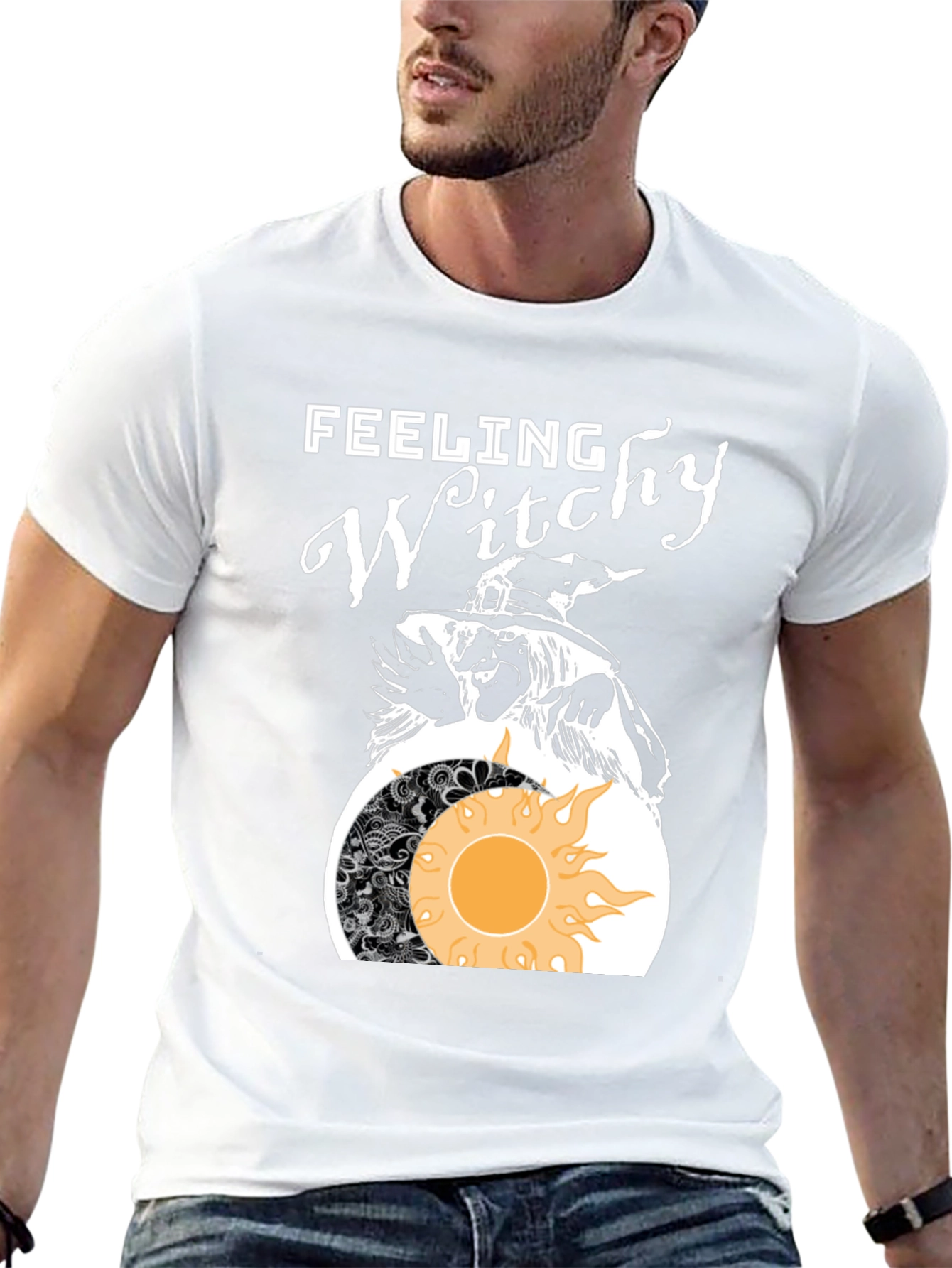 Feeling Witchy Graphic Tee - Halloween Vibes