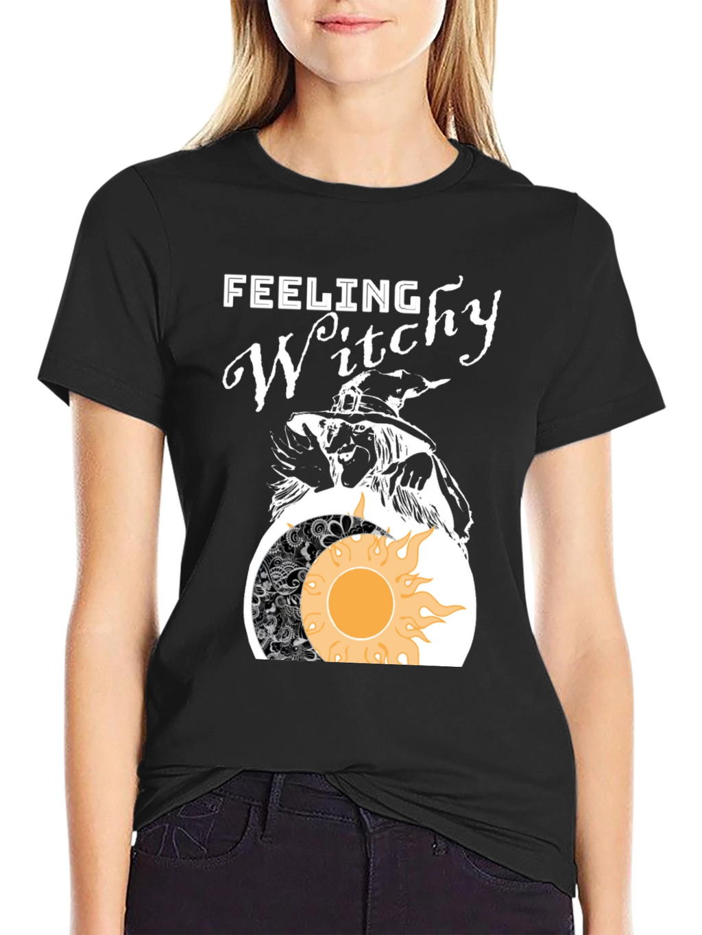 Feeling Witchy Graphic Tee - Halloween Vibes