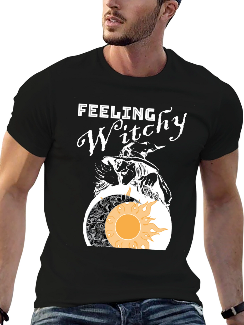 Feeling Witchy Graphic Tee - Halloween Vibes