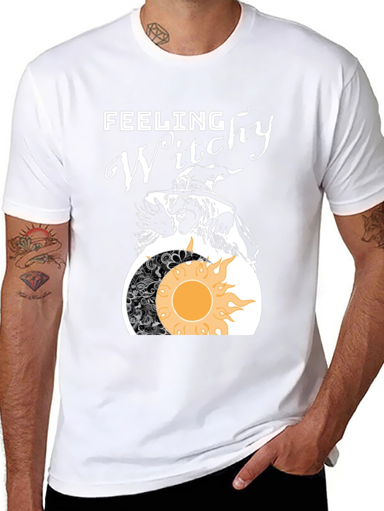 Feeling Witchy Graphic Tee - Halloween Vibes