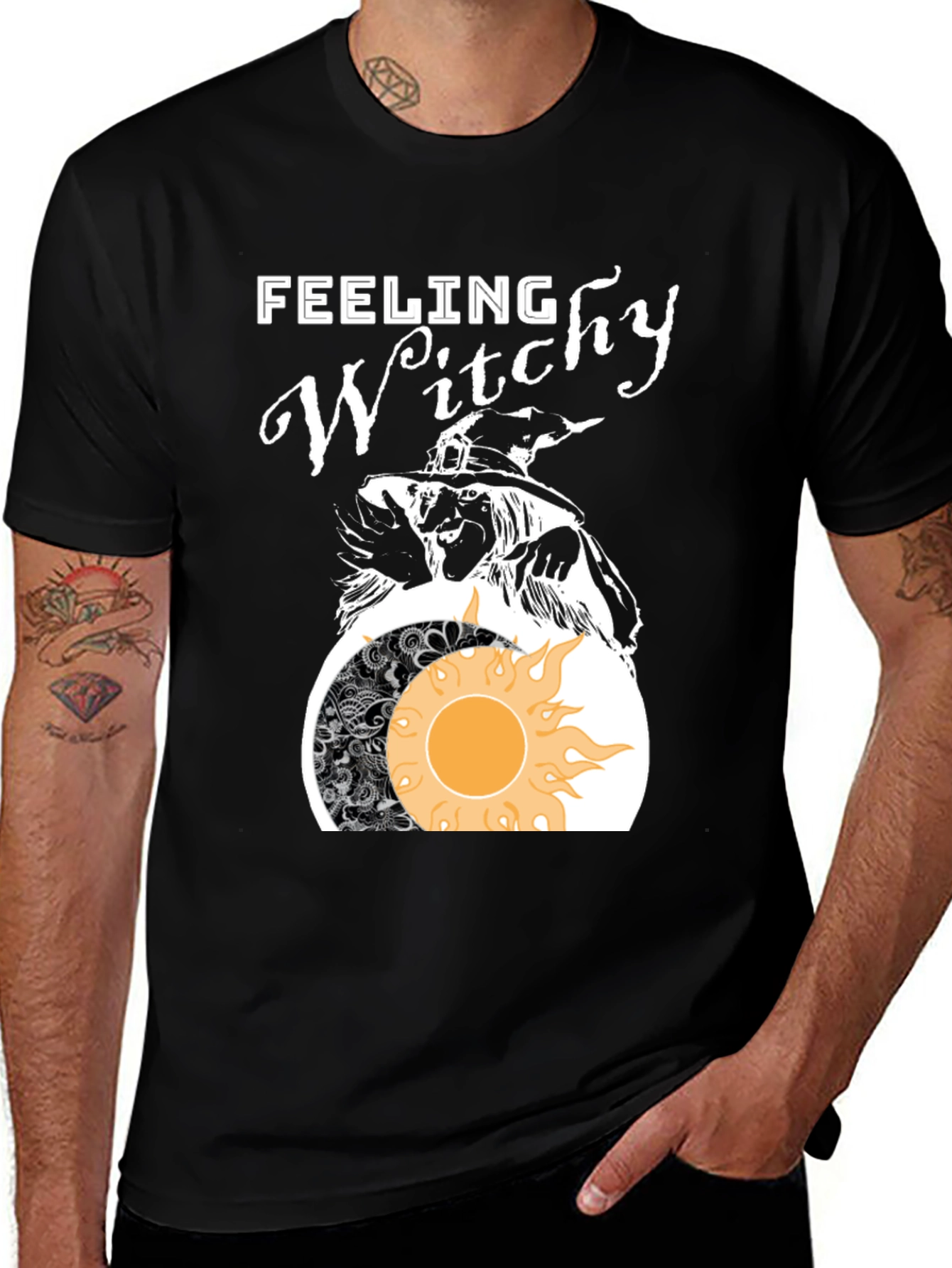Feeling Witchy Graphic Tee - Halloween Vibes