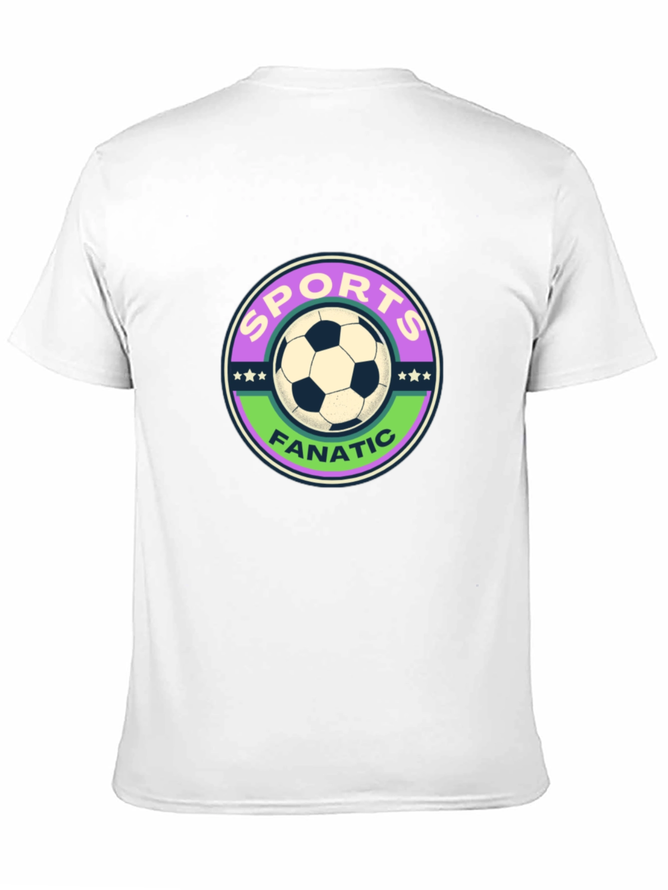 Sports Fanatic Soccer Graphic Tee - Black