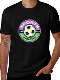 Sports Fanatic Soccer Graphic Tee - Black