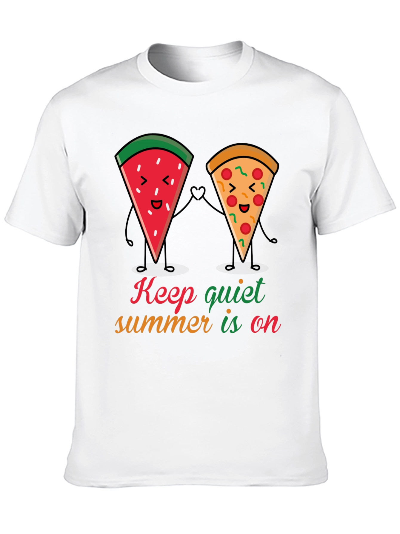 Summer Fun T-Shirt: Watermelon & Pizza Pals