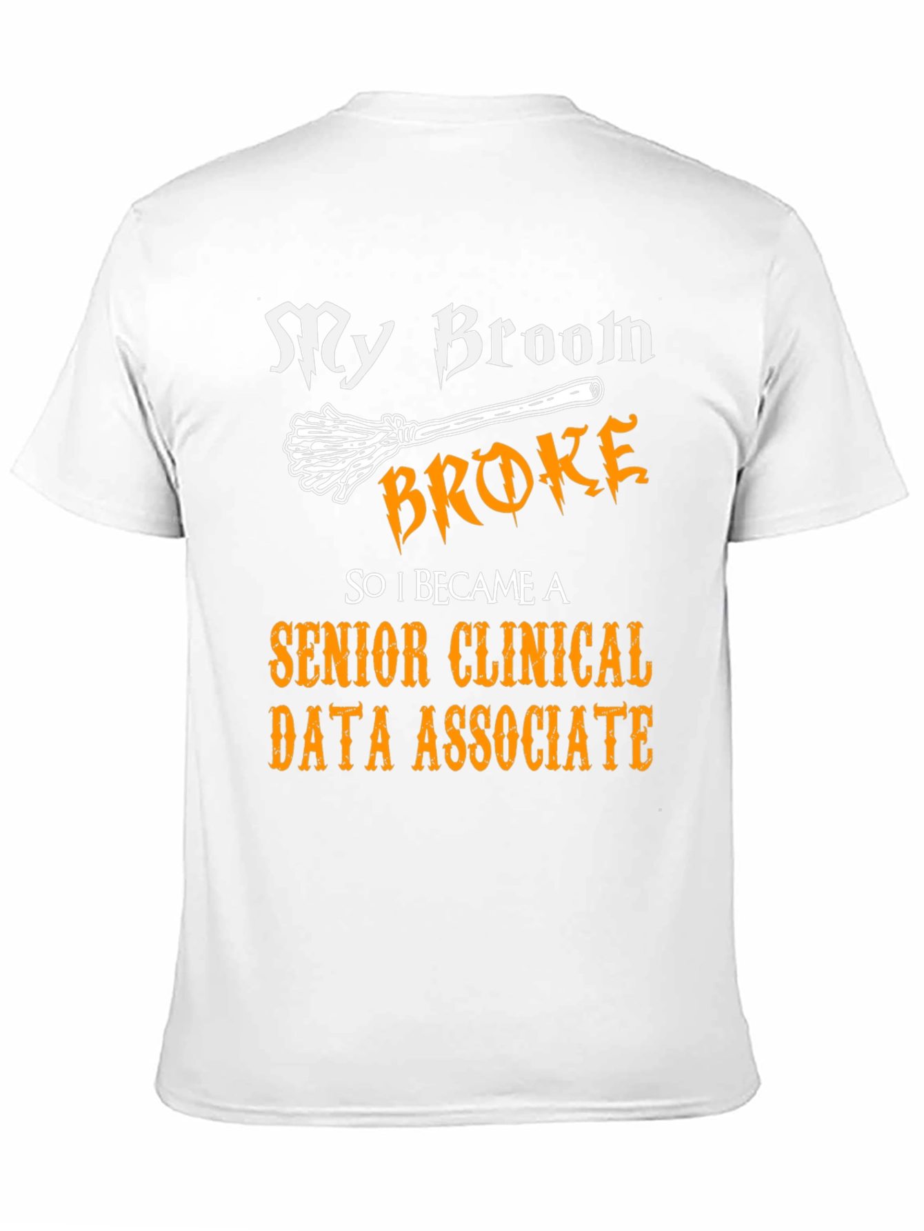 Funny Senior Clinical Data Associate Halloween T-Shirt