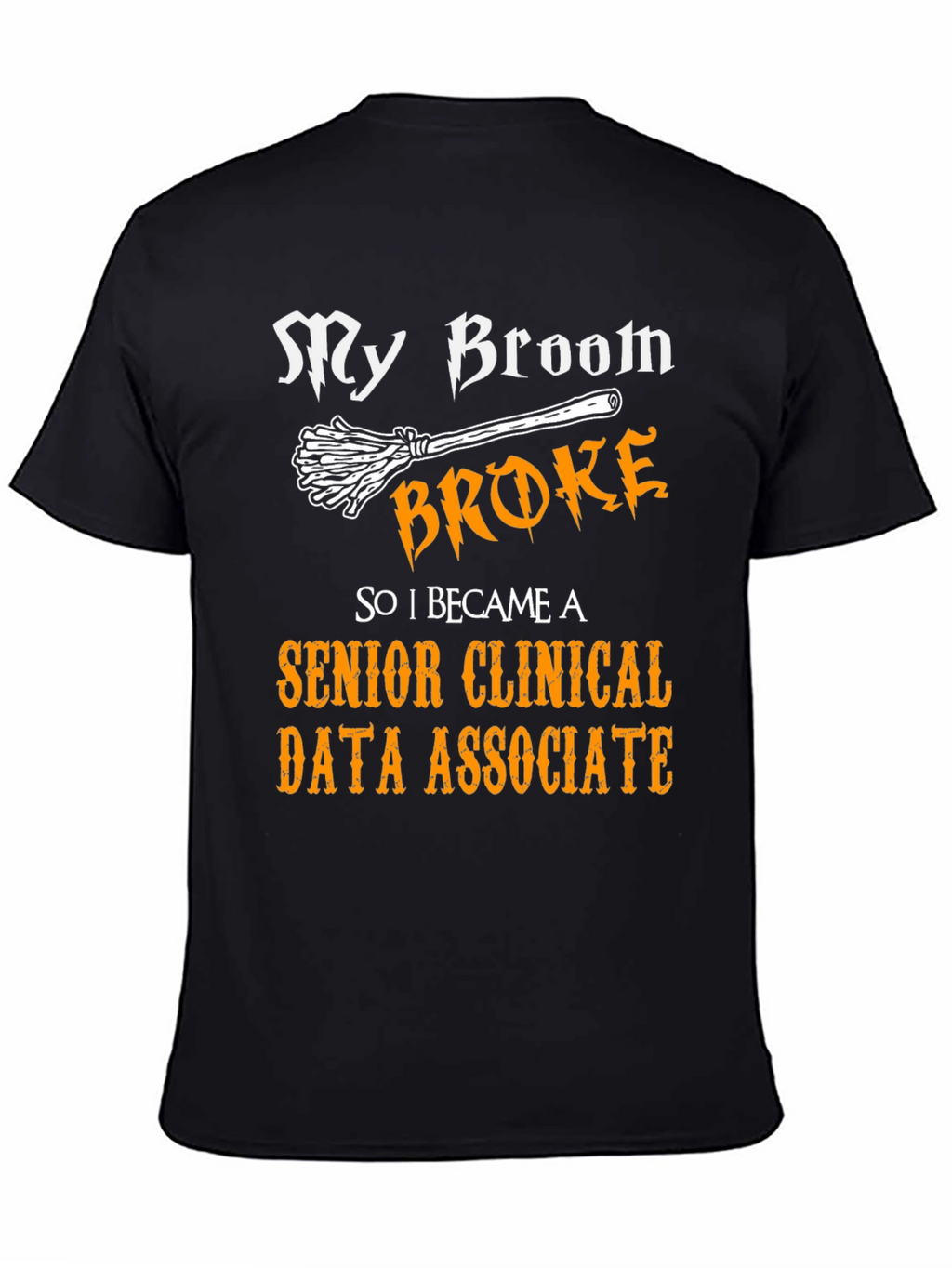 Funny Senior Clinical Data Associate Halloween T-Shirt
