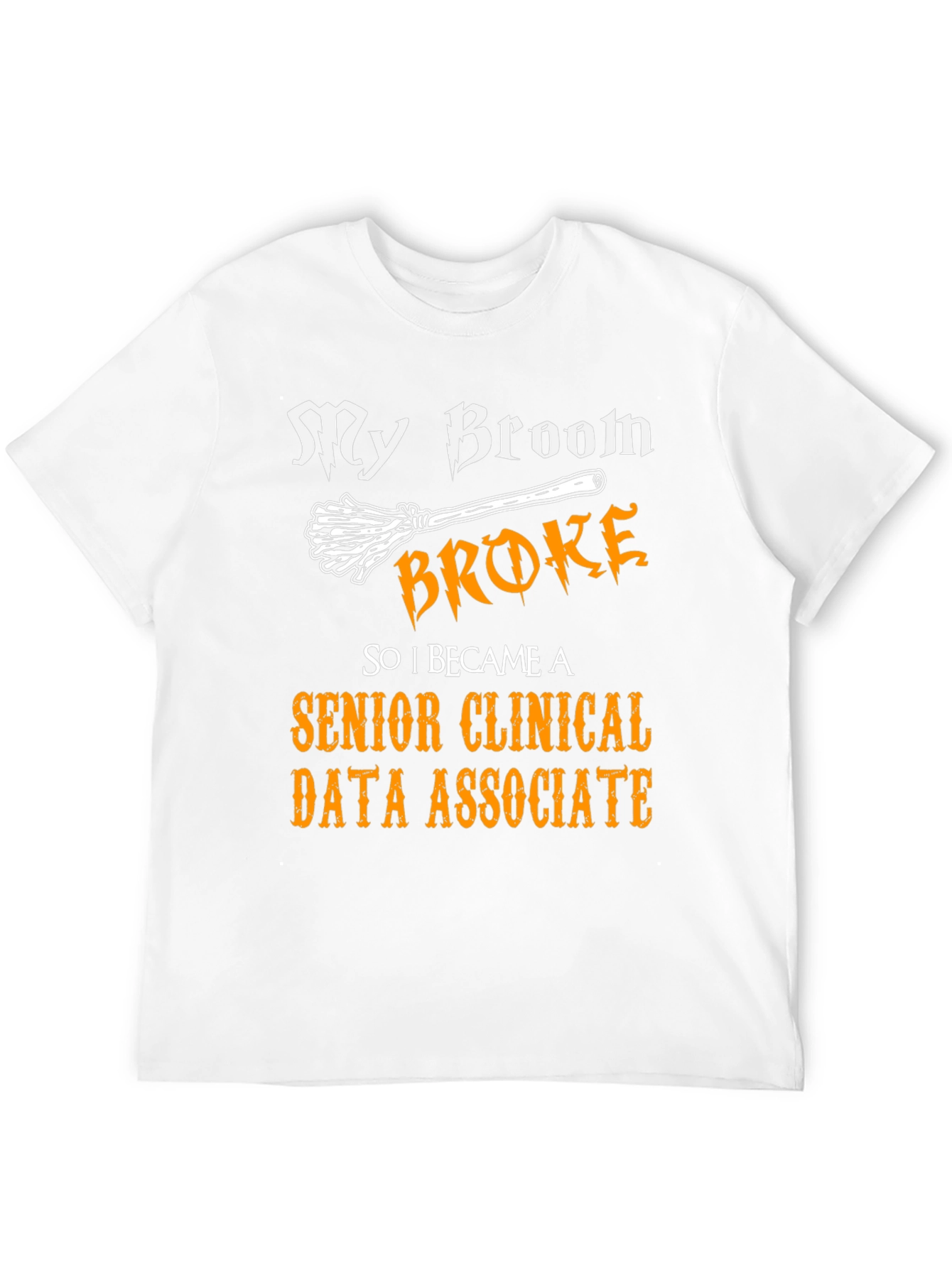 Funny Senior Clinical Data Associate Halloween T-Shirt