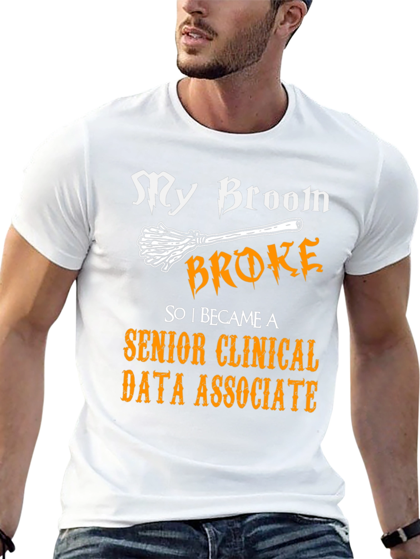 Funny Senior Clinical Data Associate Halloween T-Shirt