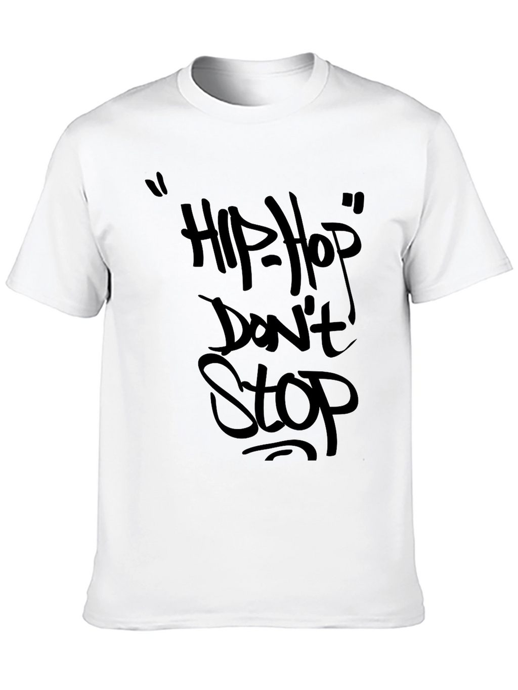 Hip Hop Dont Stop Black T-Shirt