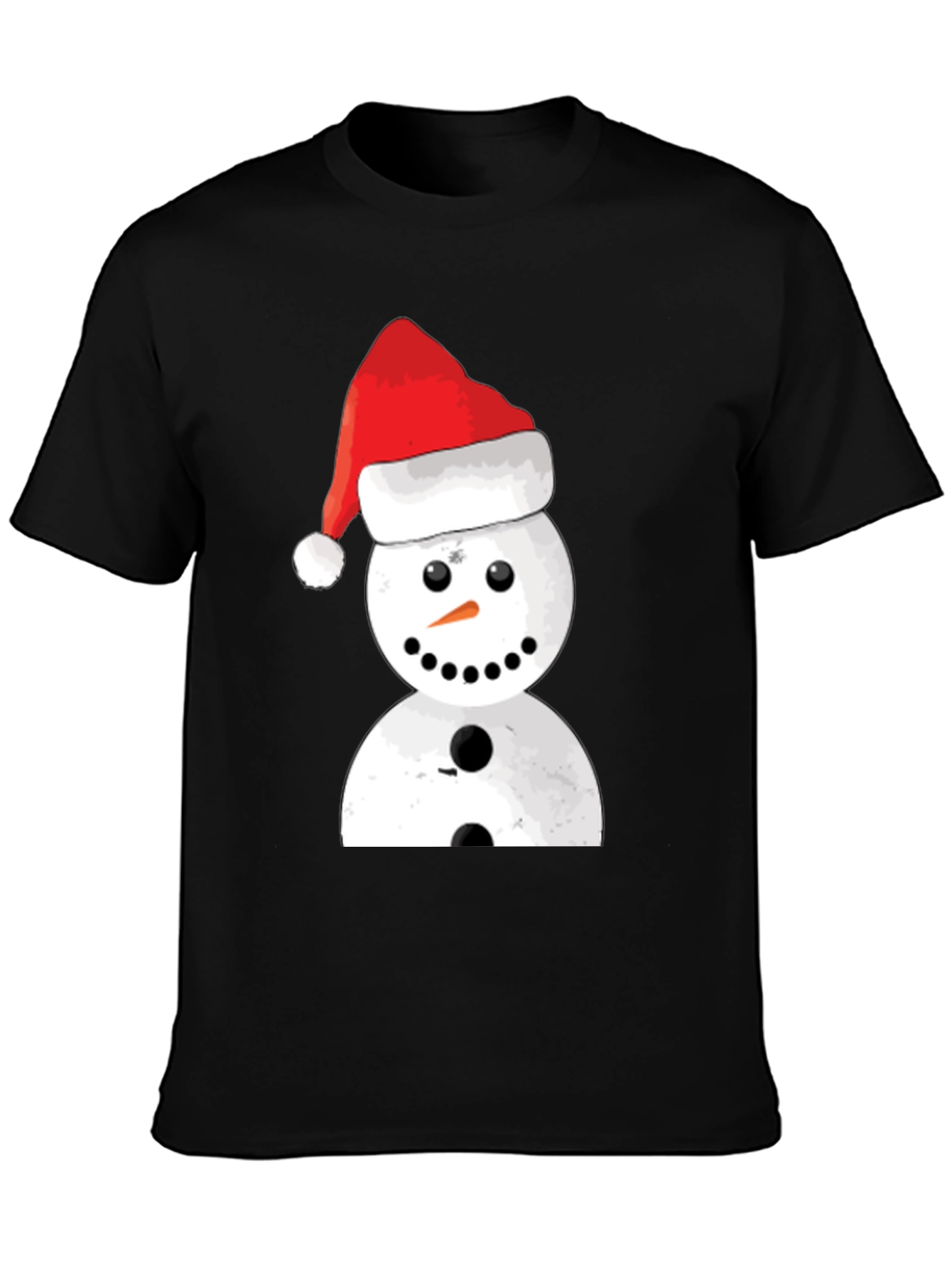 Festive Snowman Graphic Tee - Holiday Cheer