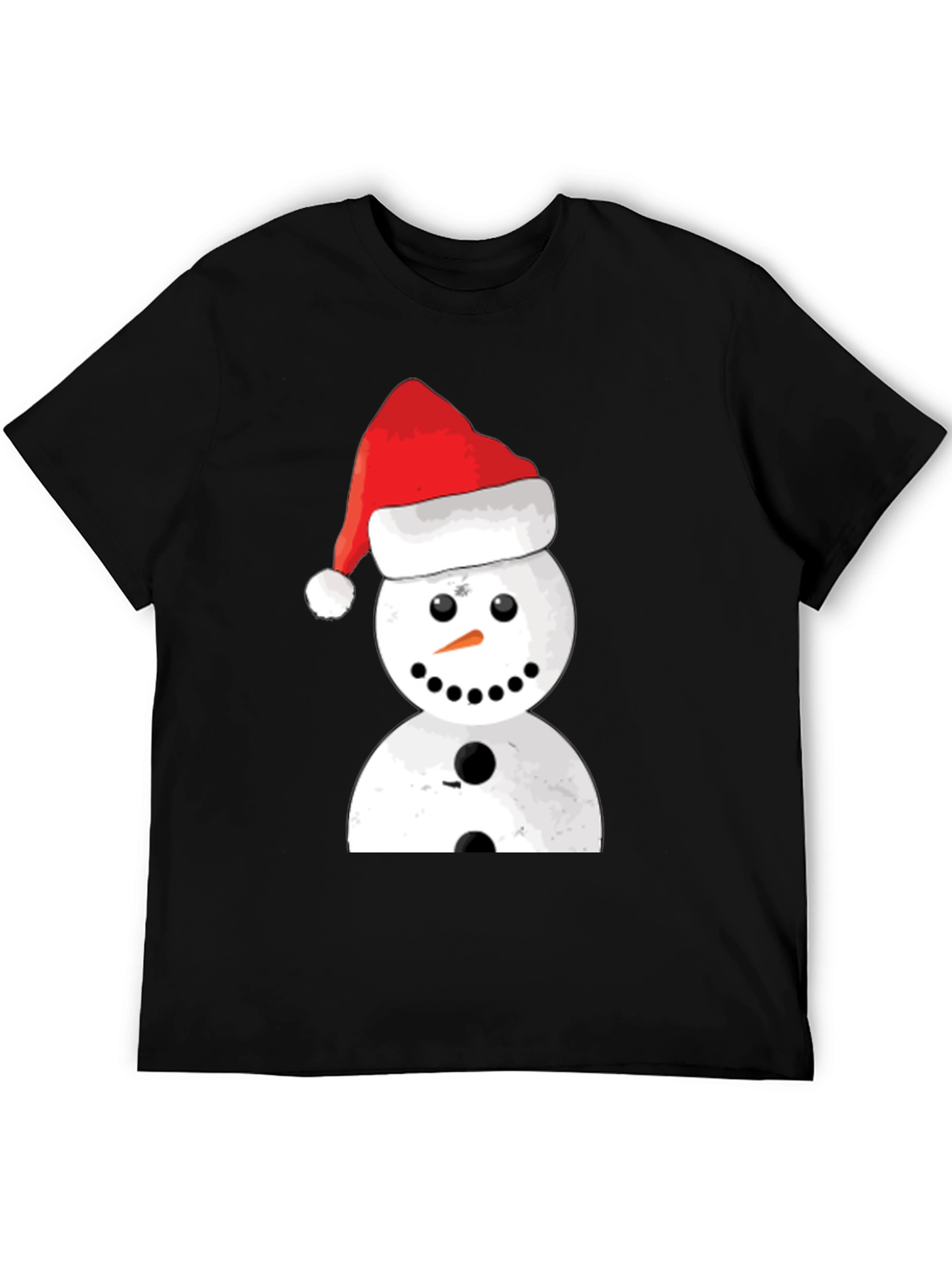 Festive Snowman Graphic Tee - Holiday Cheer