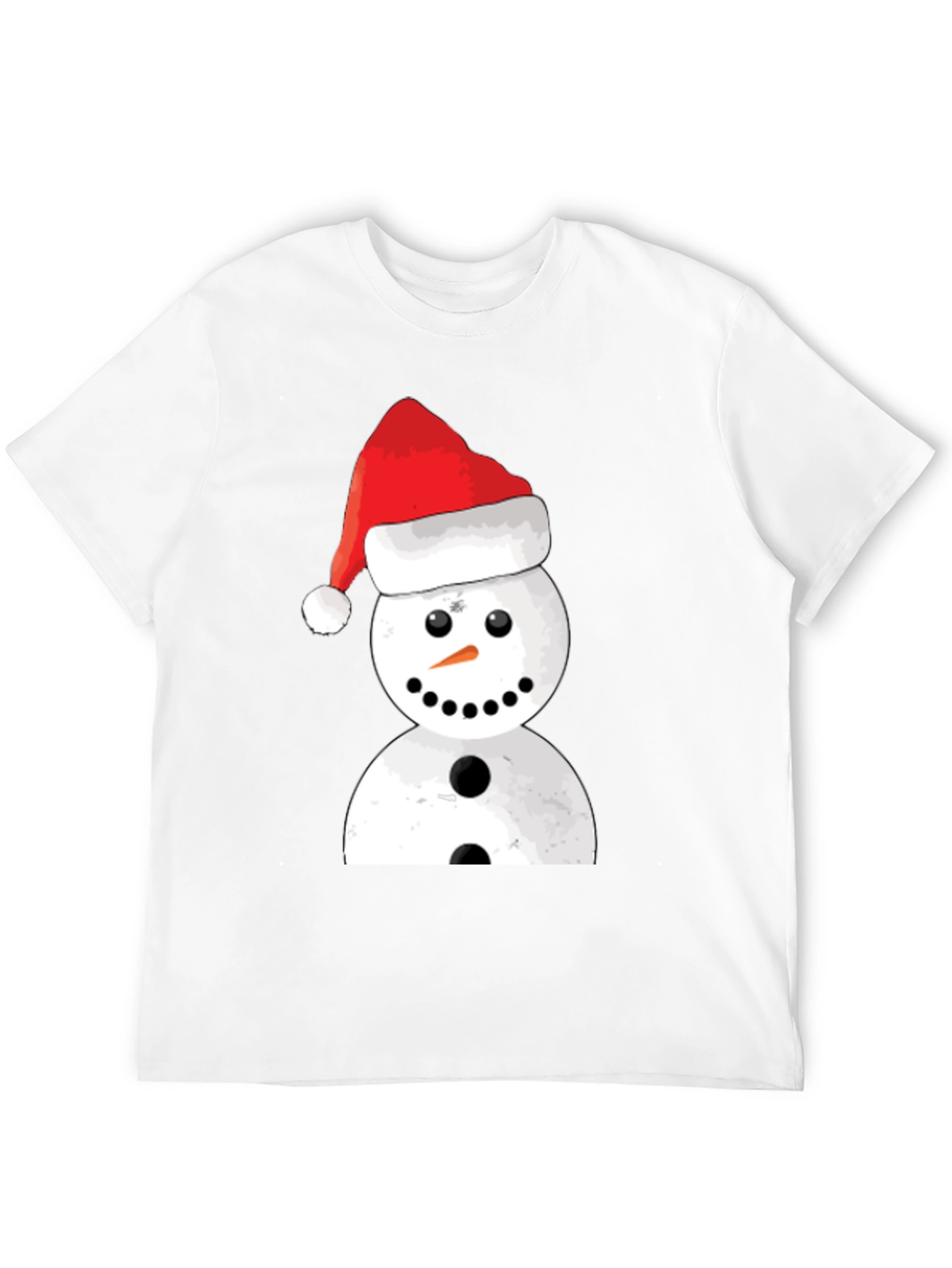 Festive Snowman Graphic Tee - Holiday Cheer