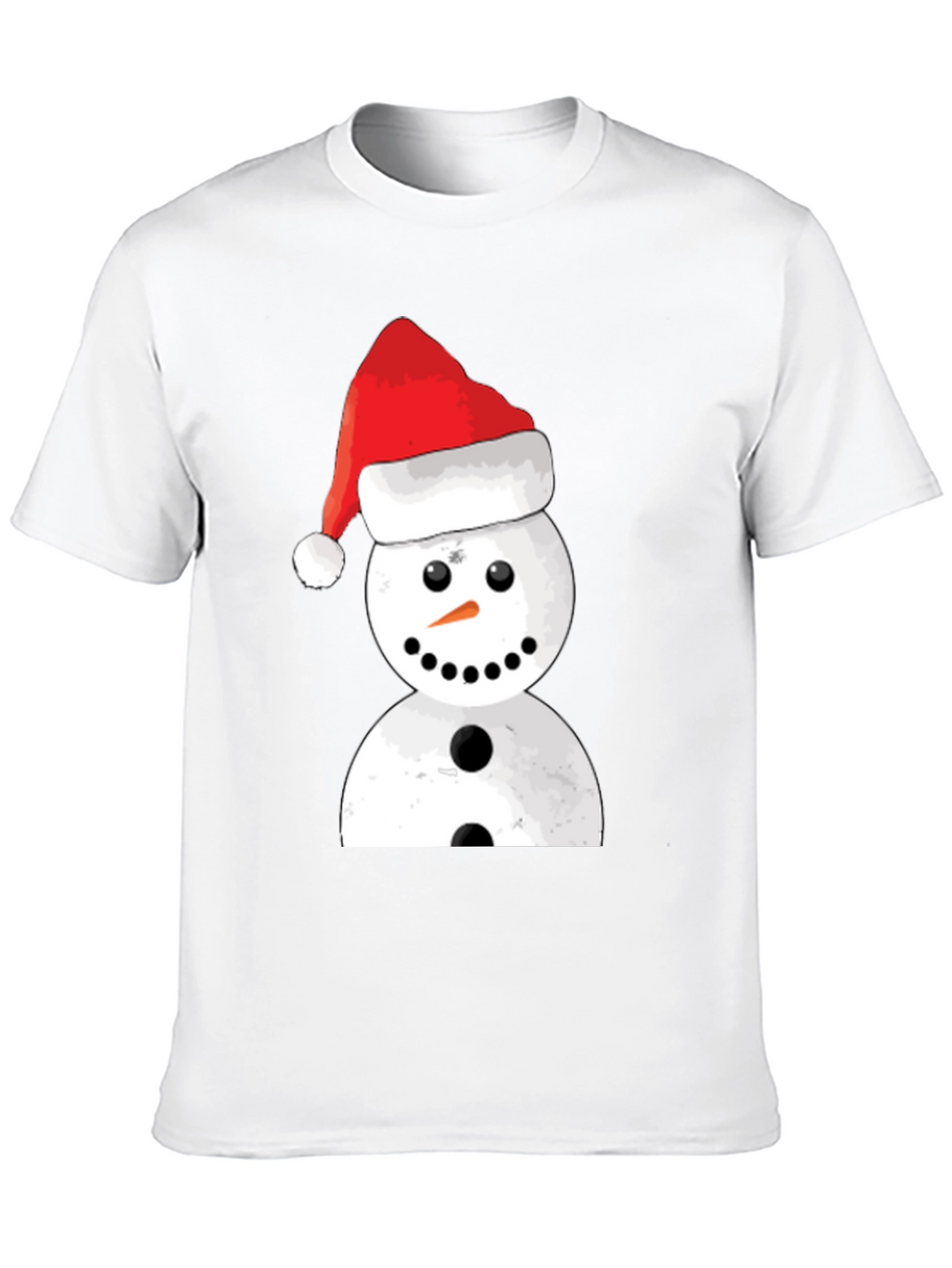 Festive Snowman Graphic Tee - Holiday Cheer