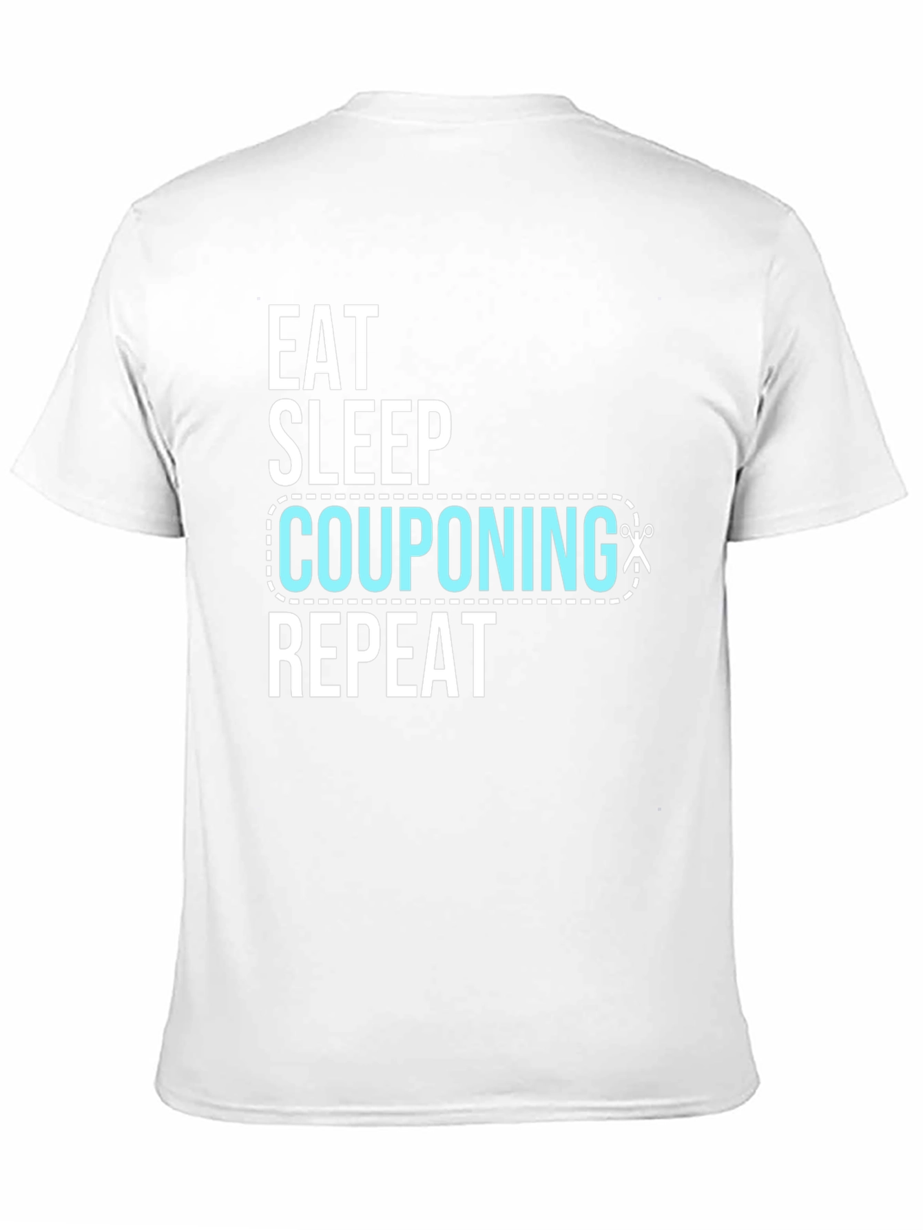Eat Sleep Couponing Repeat Black T-Shirt