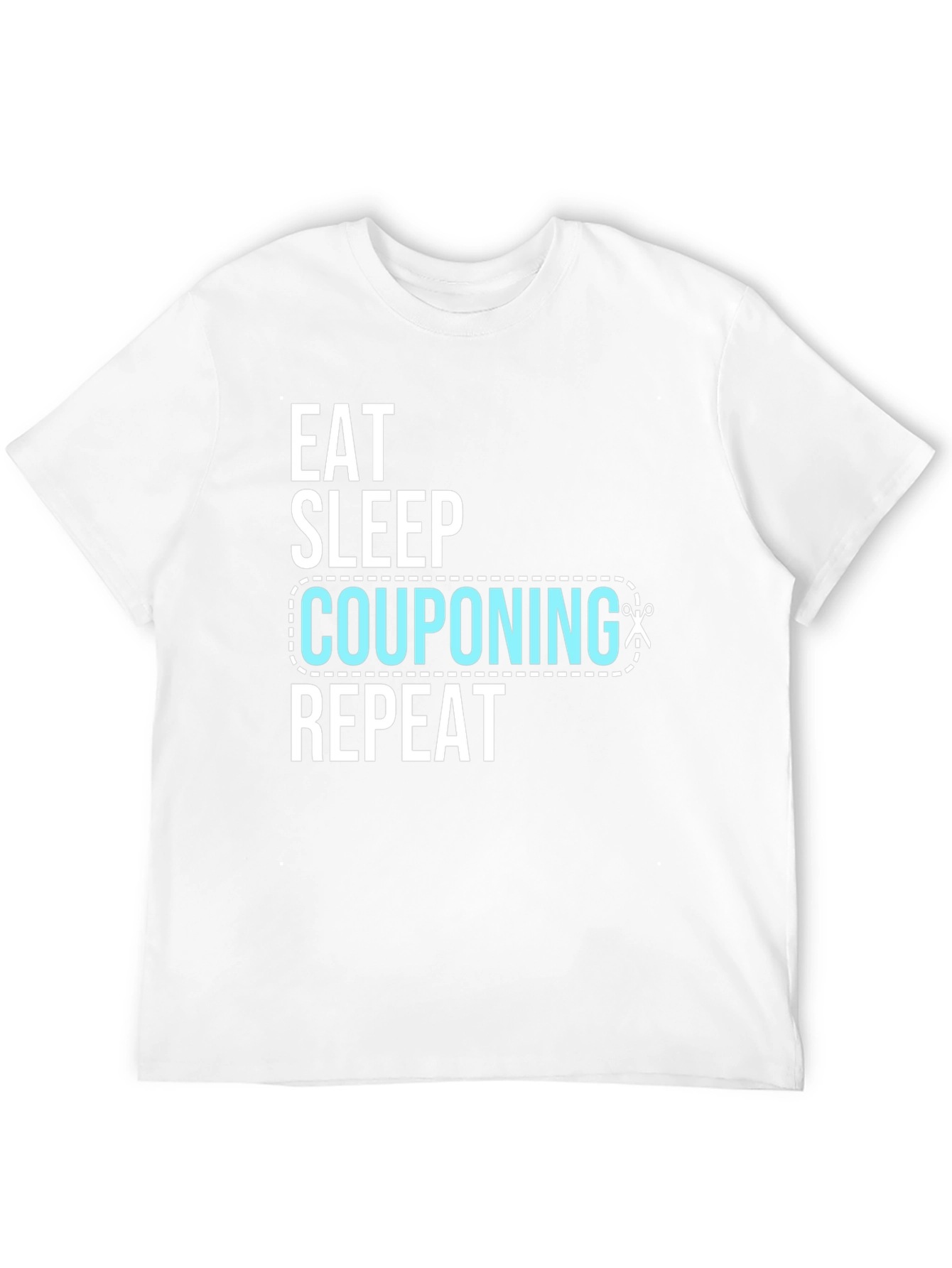 Eat Sleep Couponing Repeat Black T-Shirt