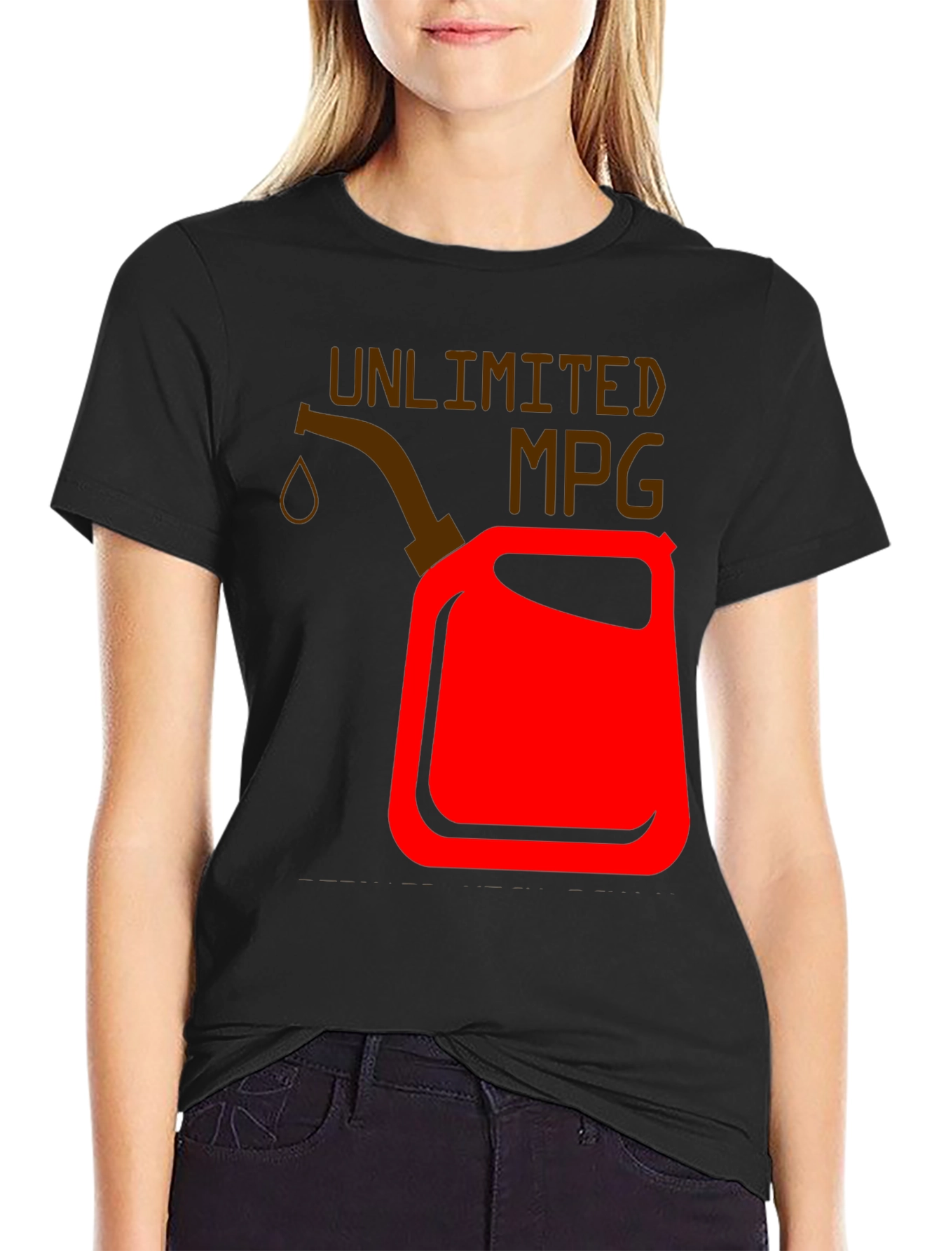 Unlimited MPG Graphic T-Shirt - Black Cotton Tee