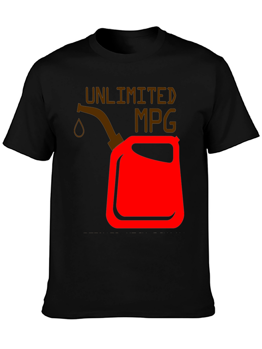 Unlimited MPG Graphic T-Shirt - Black Cotton Tee