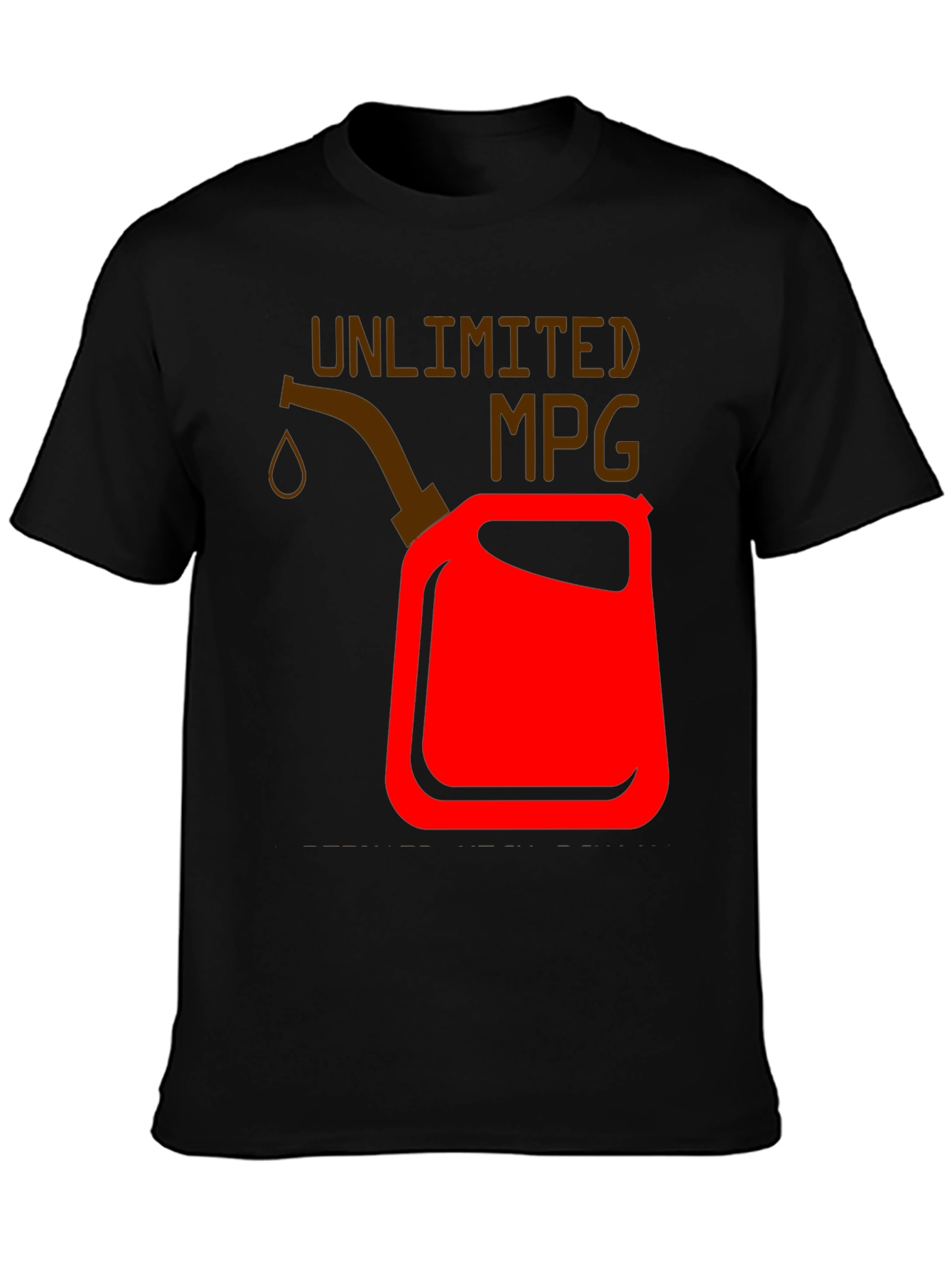 Unlimited MPG Graphic T-Shirt - Black Cotton Tee