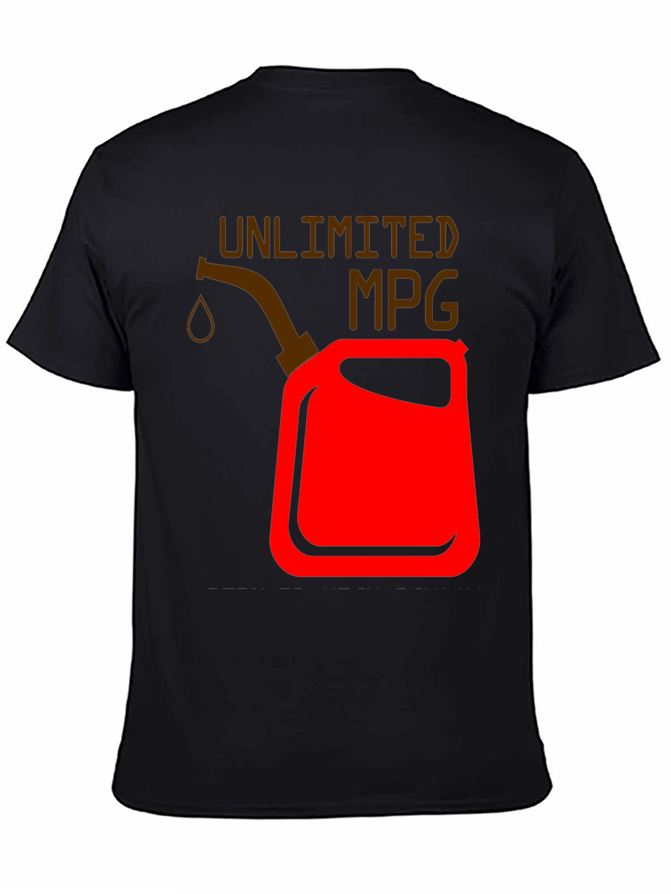 Unlimited MPG Graphic T-Shirt - Black Cotton Tee