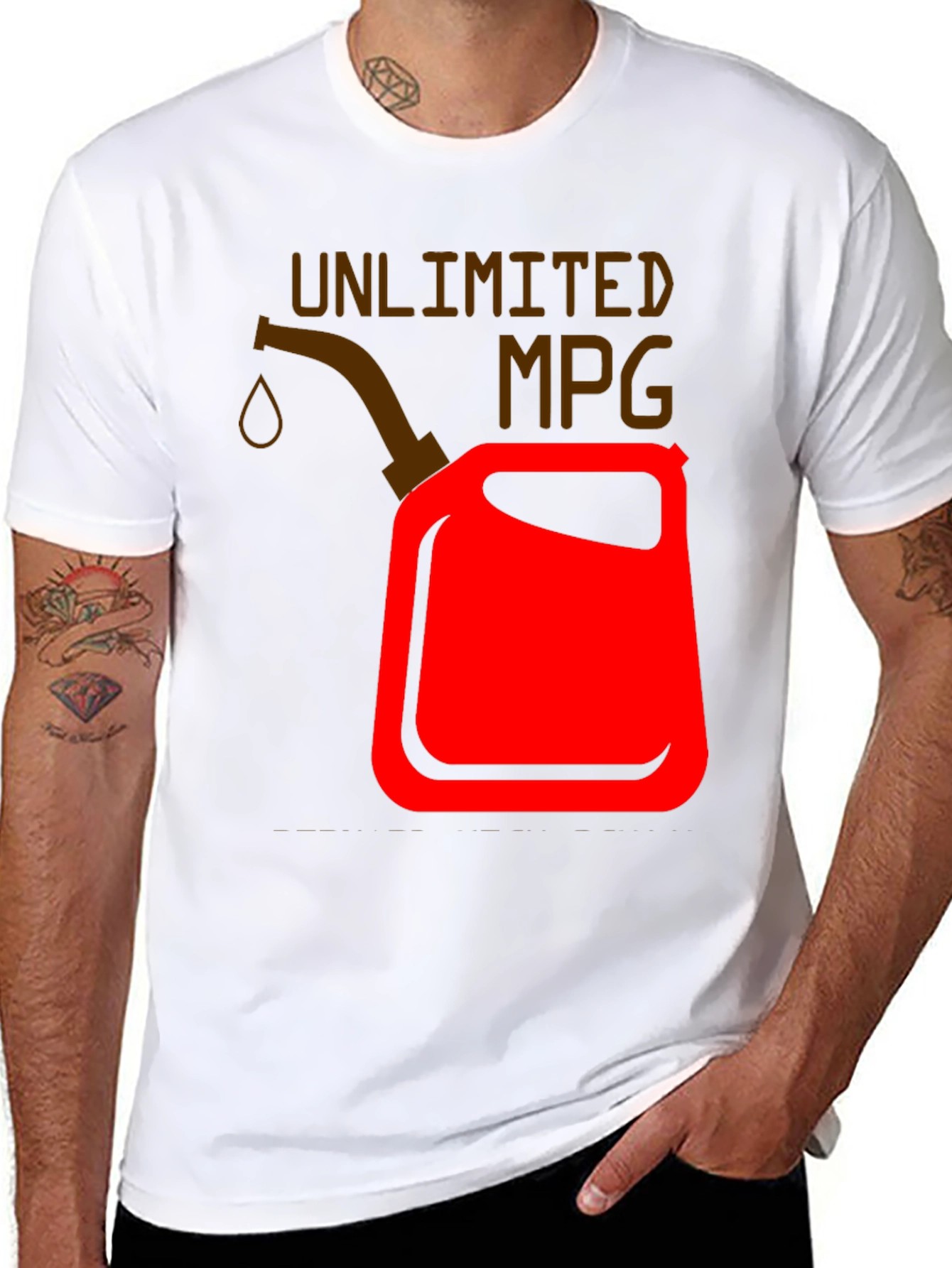 Unlimited MPG Graphic T-Shirt - Black Cotton Tee