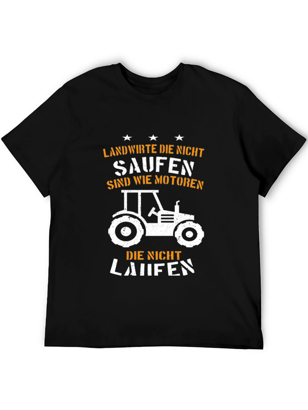 Funny Farmer Tractor T-Shirt: Landwirte Die Nicht Saufen