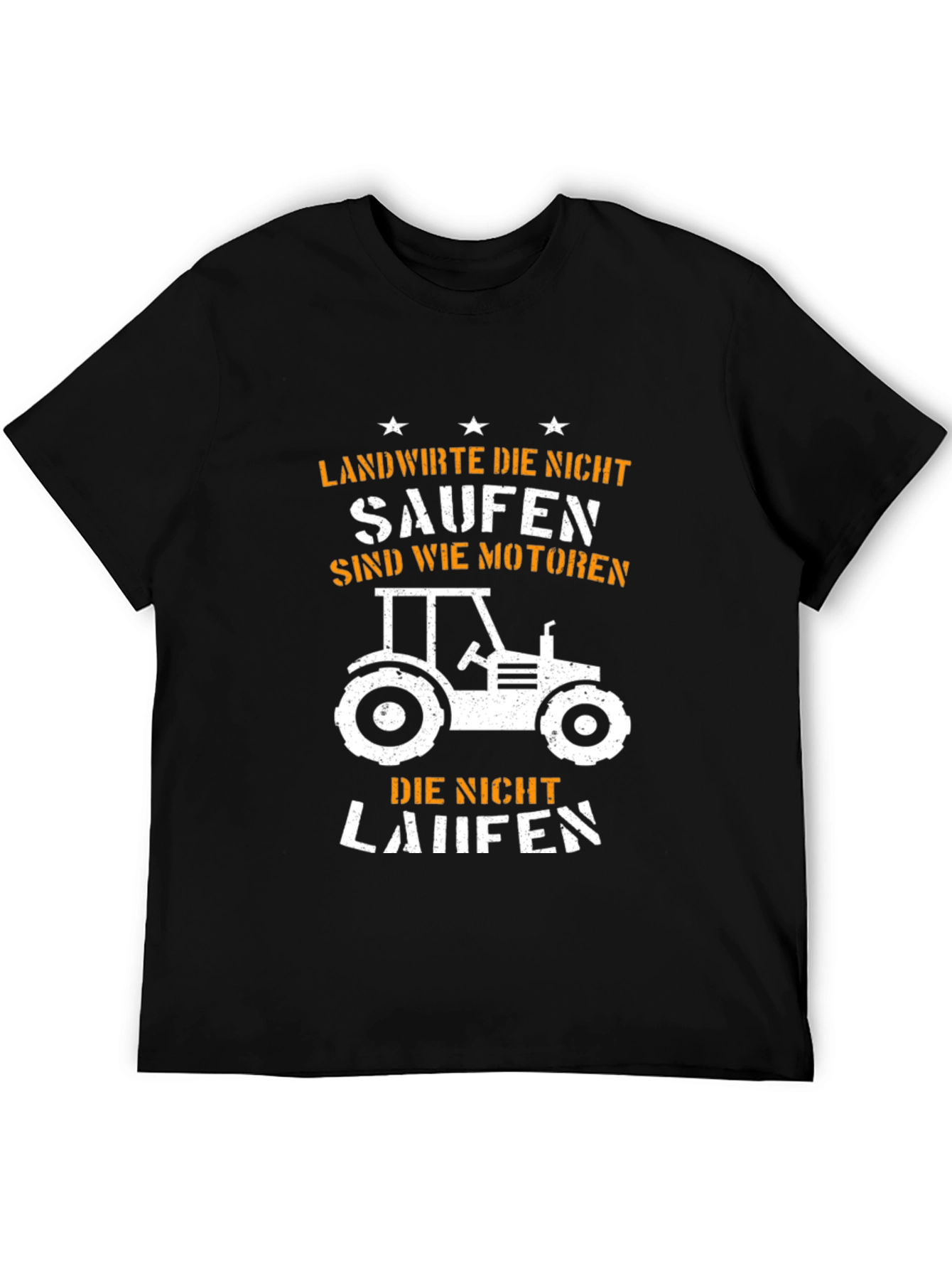 Funny Farmer Tractor T-Shirt: Landwirte Die Nicht Saufen