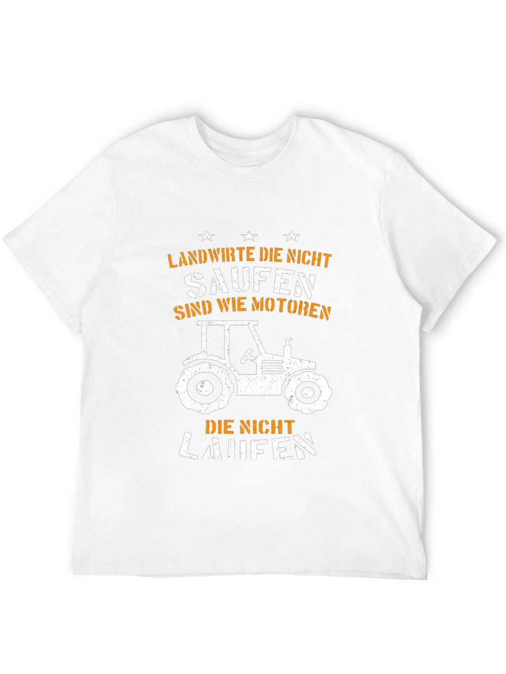 Funny Farmer Tractor T-Shirt: Landwirte Die Nicht Saufen