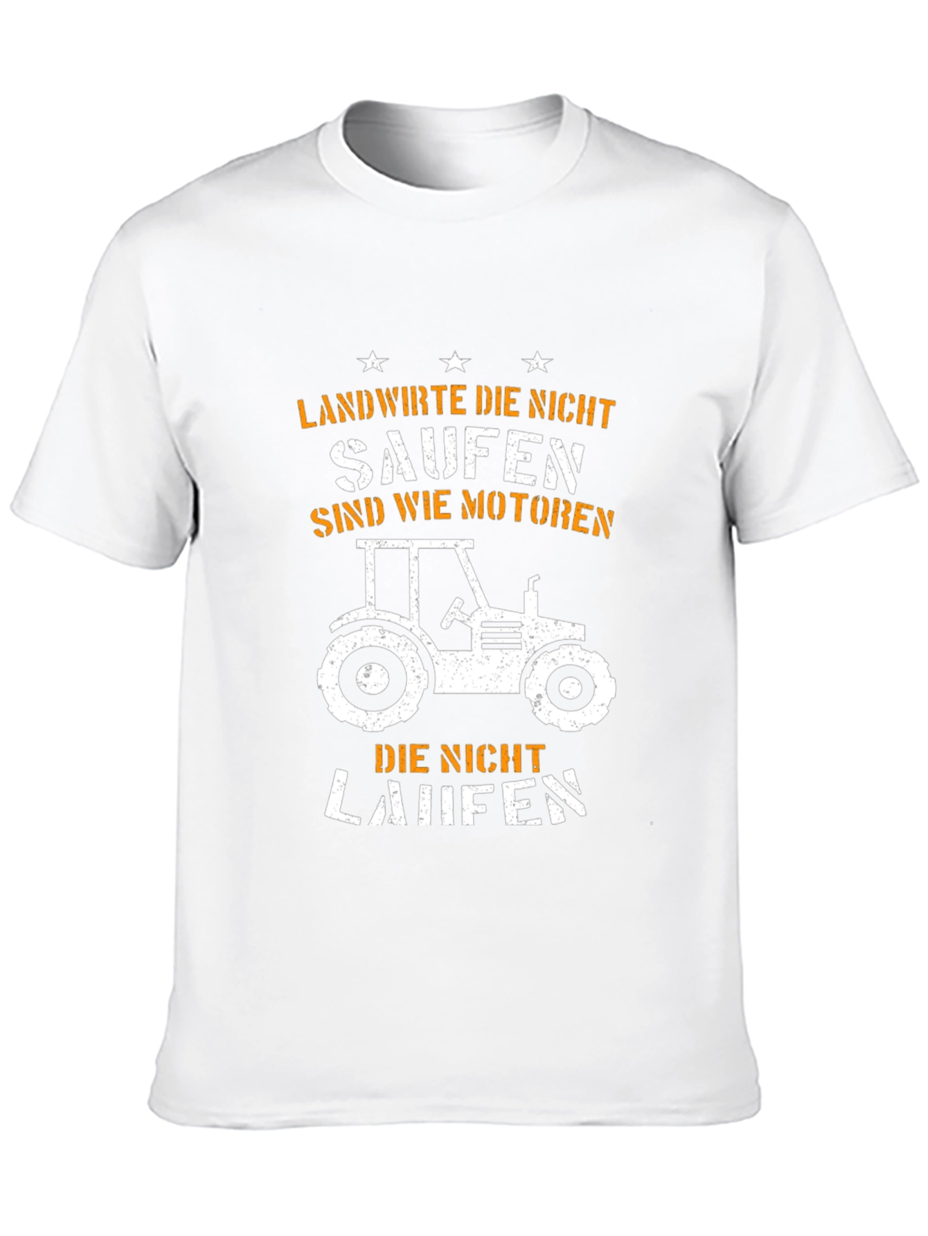 Funny Farmer Tractor T-Shirt: Landwirte Die Nicht Saufen