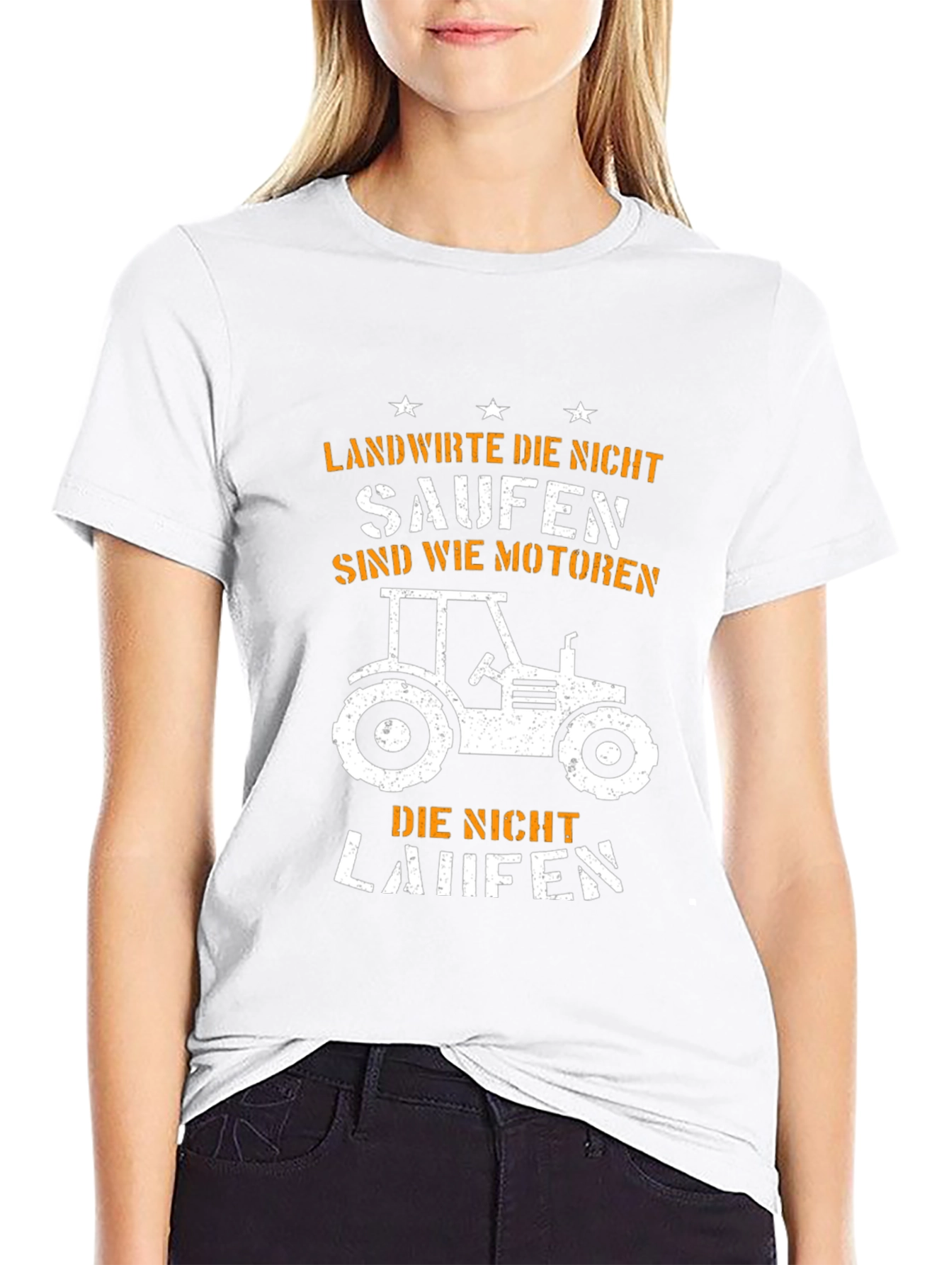 Funny Farmer Tractor T-Shirt: Landwirte Die Nicht Saufen
