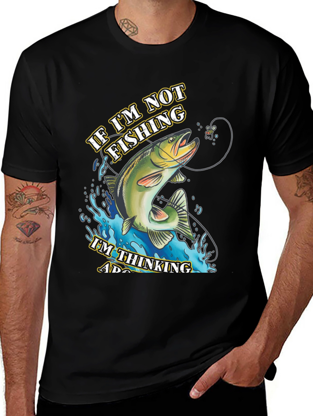 Fishing T-Shirt - If Im Not Fishing Graphic Tee