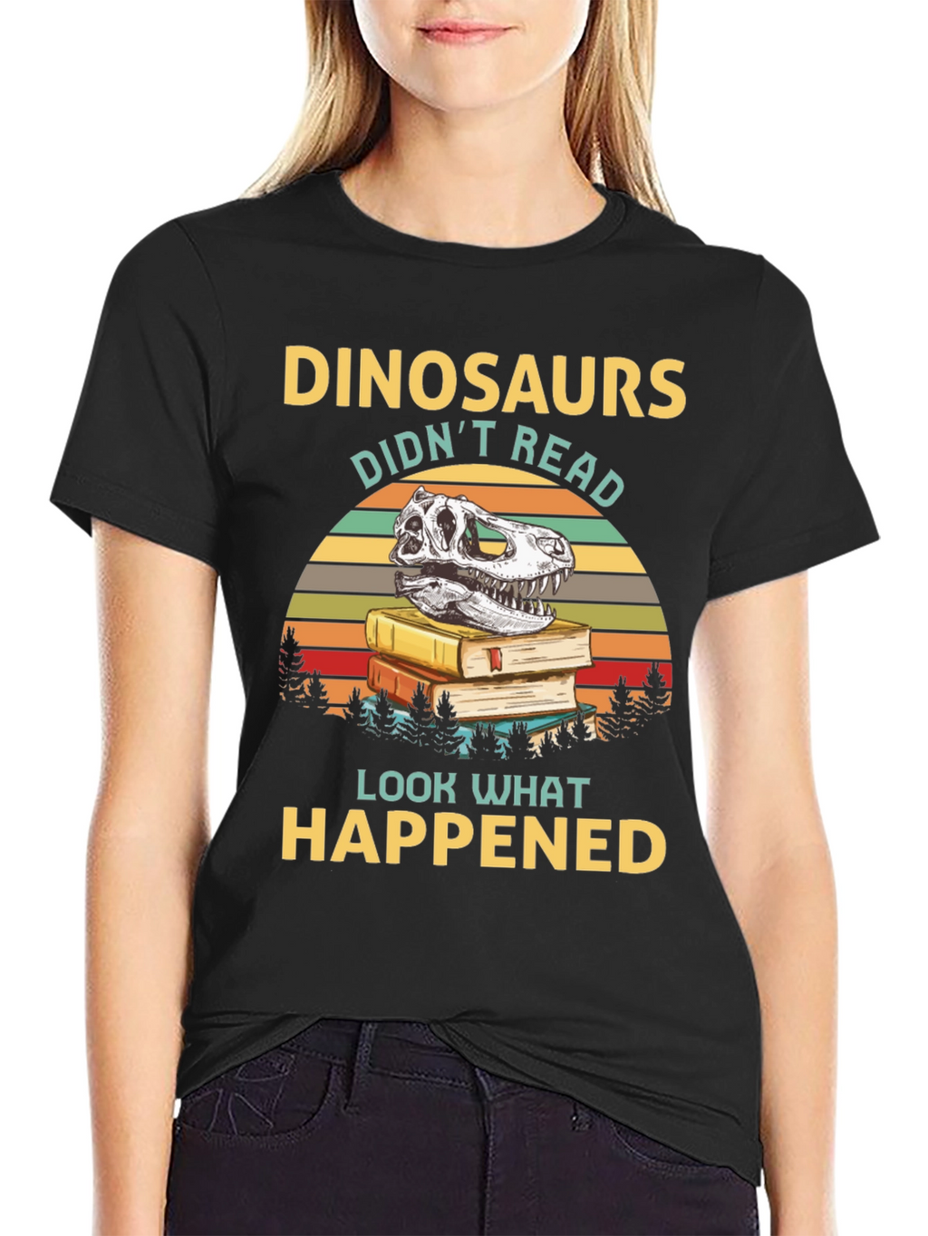 Dinosaurs Didnt Read Graphic Tee