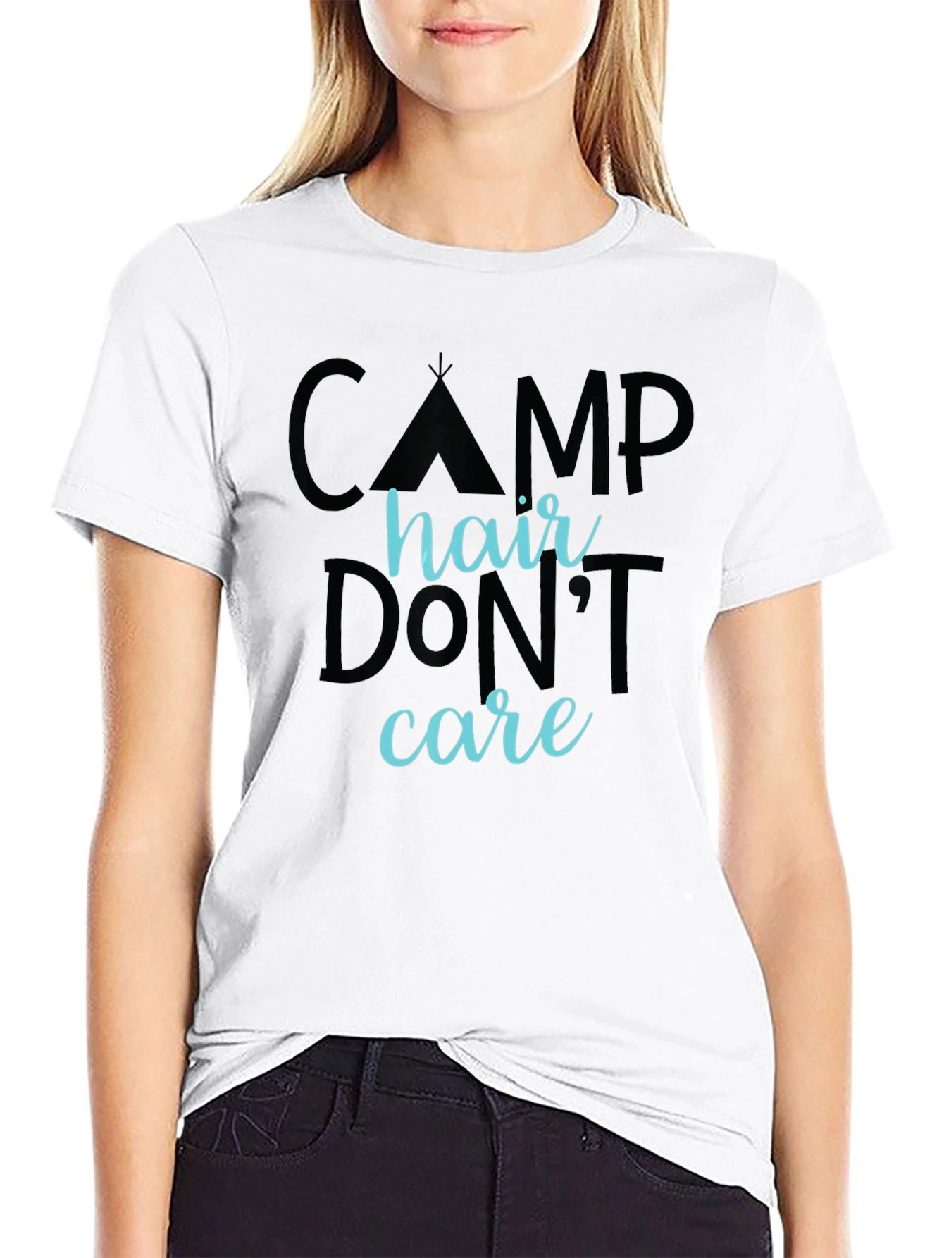 Camp Hair Dont Care Graphic T-Shirt