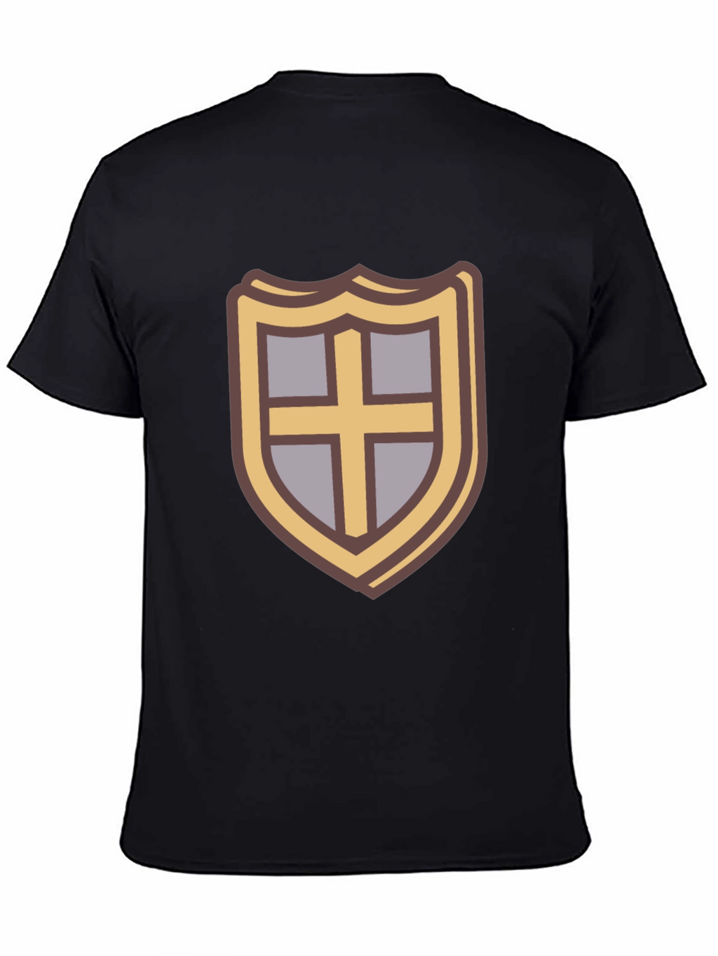 Shield Emblem T-Shirt - Casual Black Tee