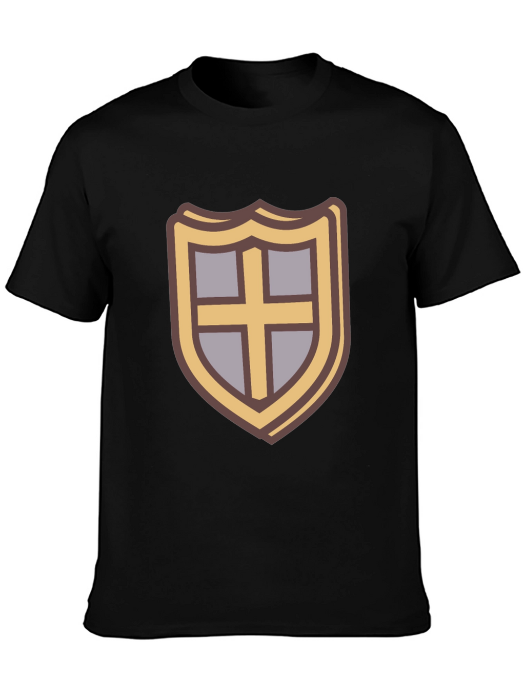 Shield Emblem T-Shirt - Casual Black Tee