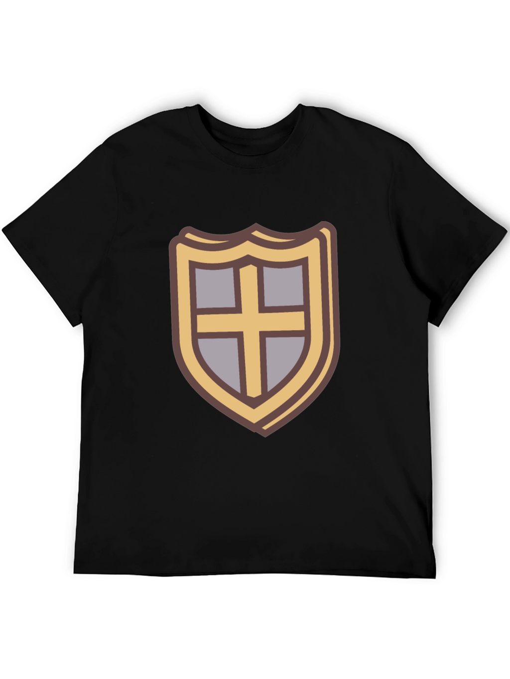 Shield Emblem T-Shirt - Casual Black Tee