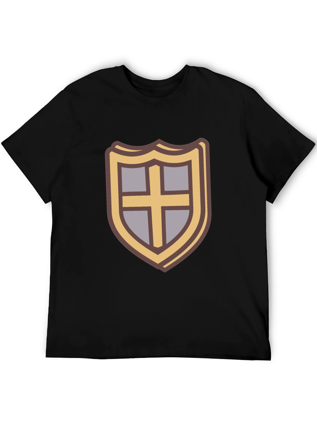 Shield Emblem T-Shirt - Casual Black Tee