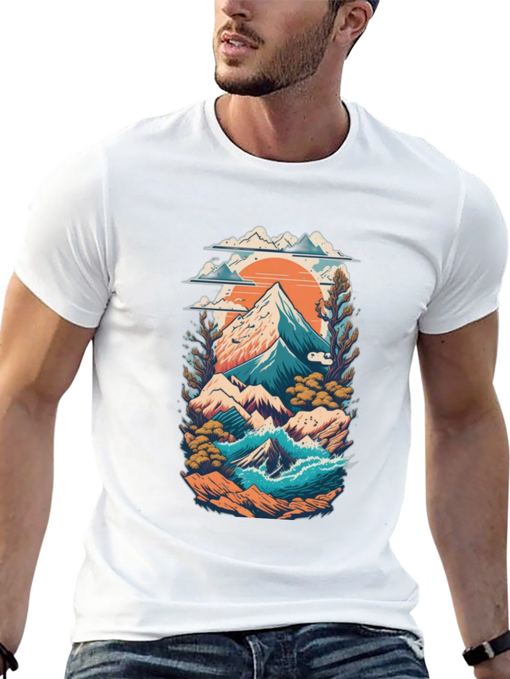Mountain Landscape Graphic Tee