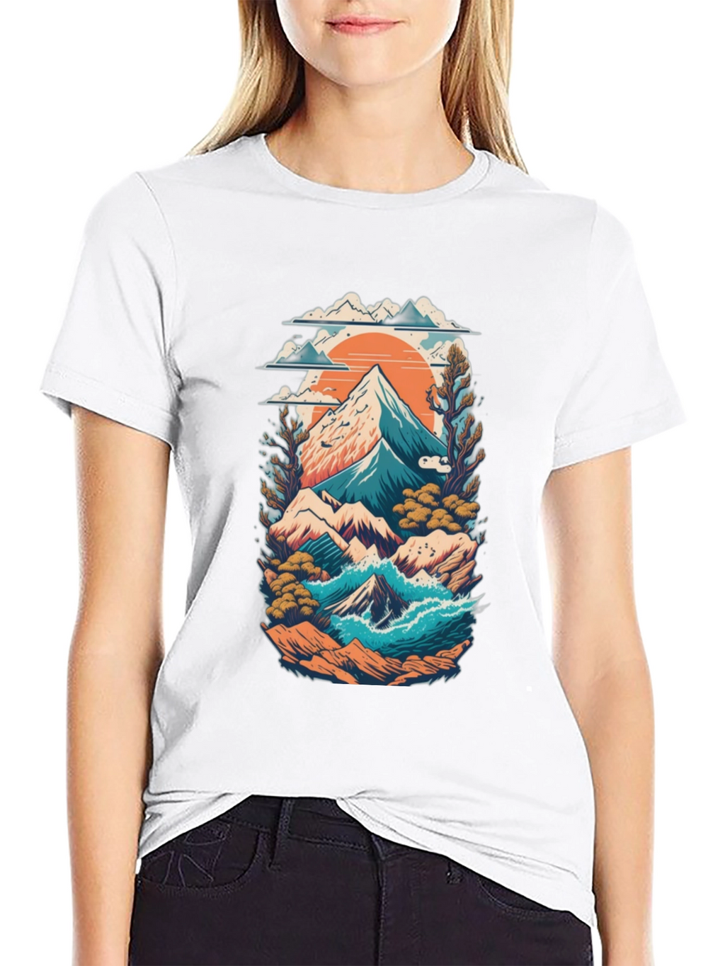 Mountain Landscape Graphic Tee