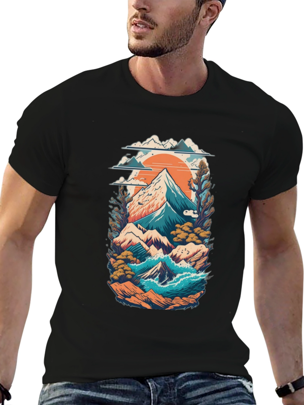 Mountain Landscape Graphic Tee