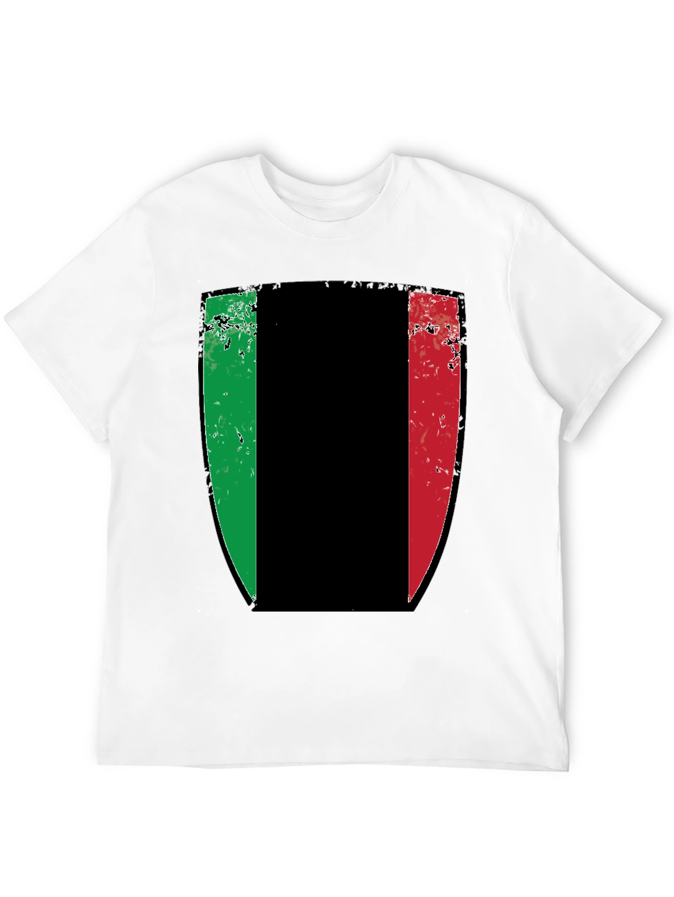 Italian Flag Shield Graphic T-Shirt