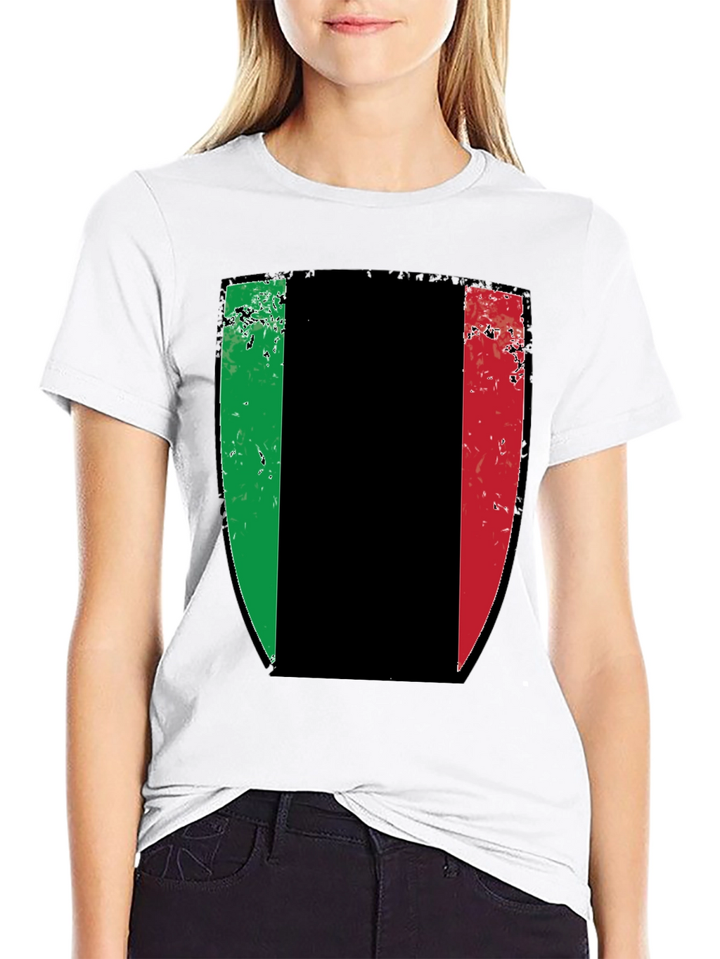Italian Flag Shield Graphic T-Shirt