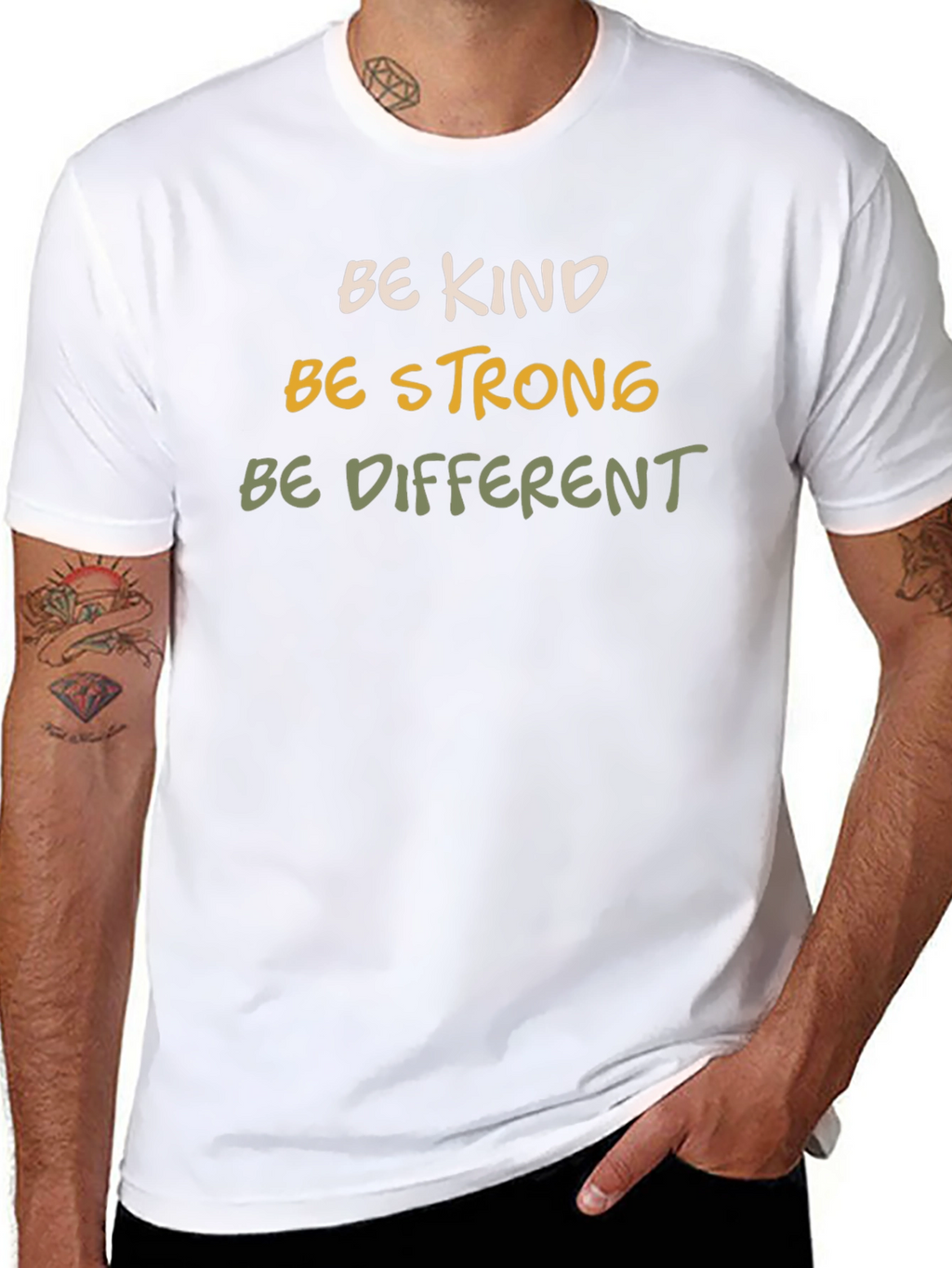 Be Kind Strong Different Graphic Tee