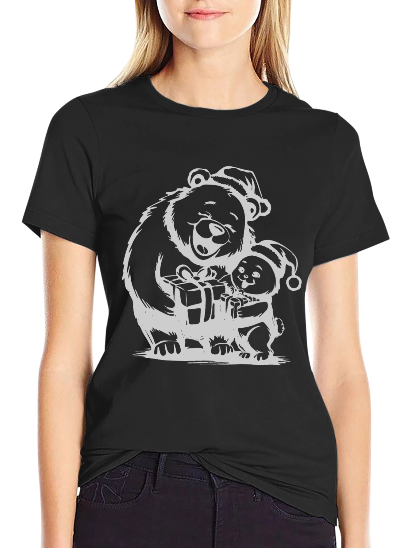 Festive Bear Family Holiday T-Shirt