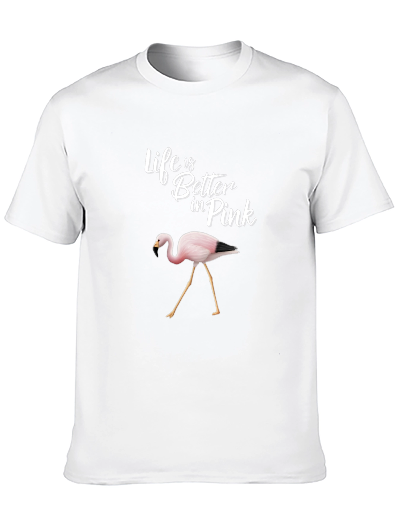 Life is Better in Pink Flamingo Graphic Tee