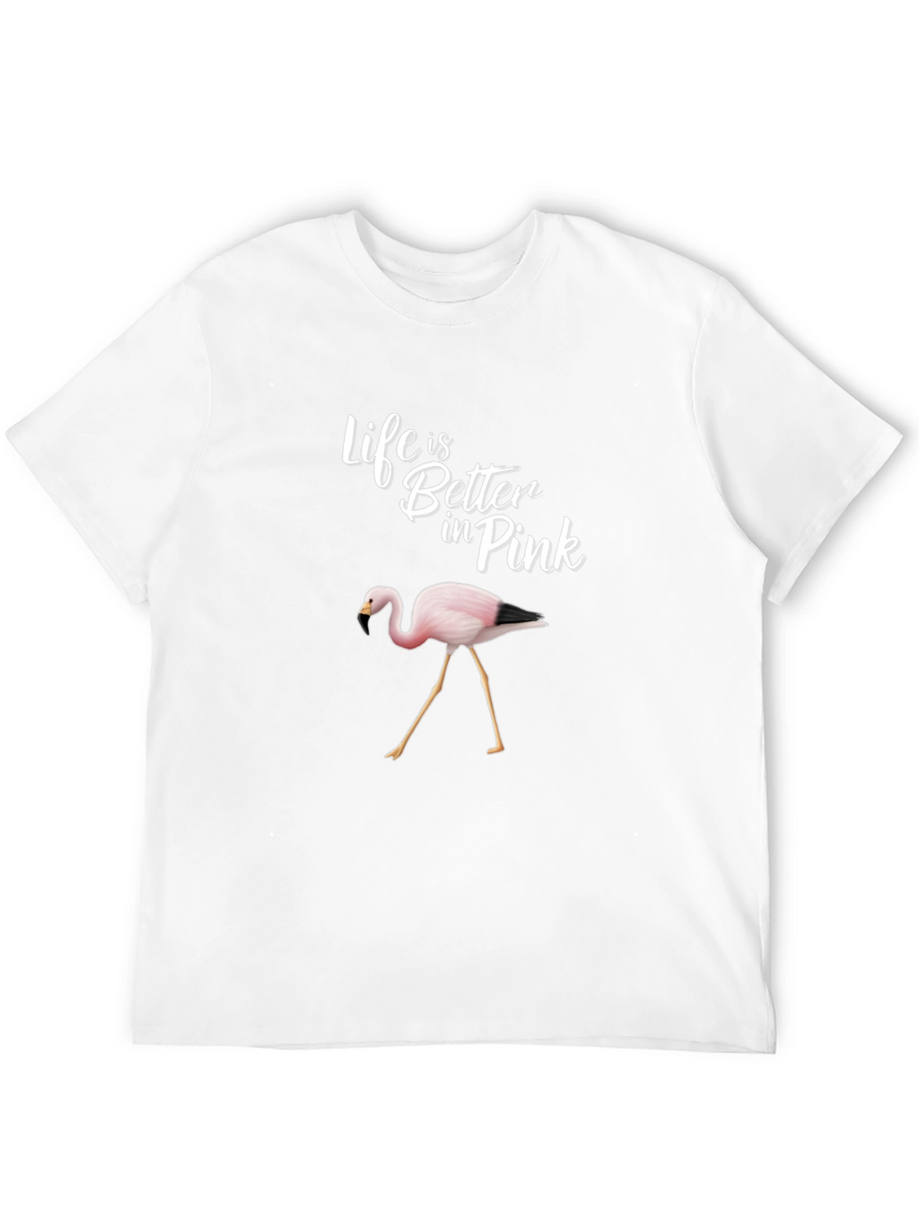 Life is Better in Pink Flamingo Graphic Tee